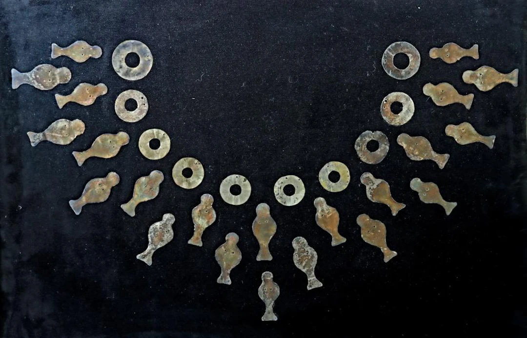 Chimu Silver Pectoral Ornaments, North Coast Peru