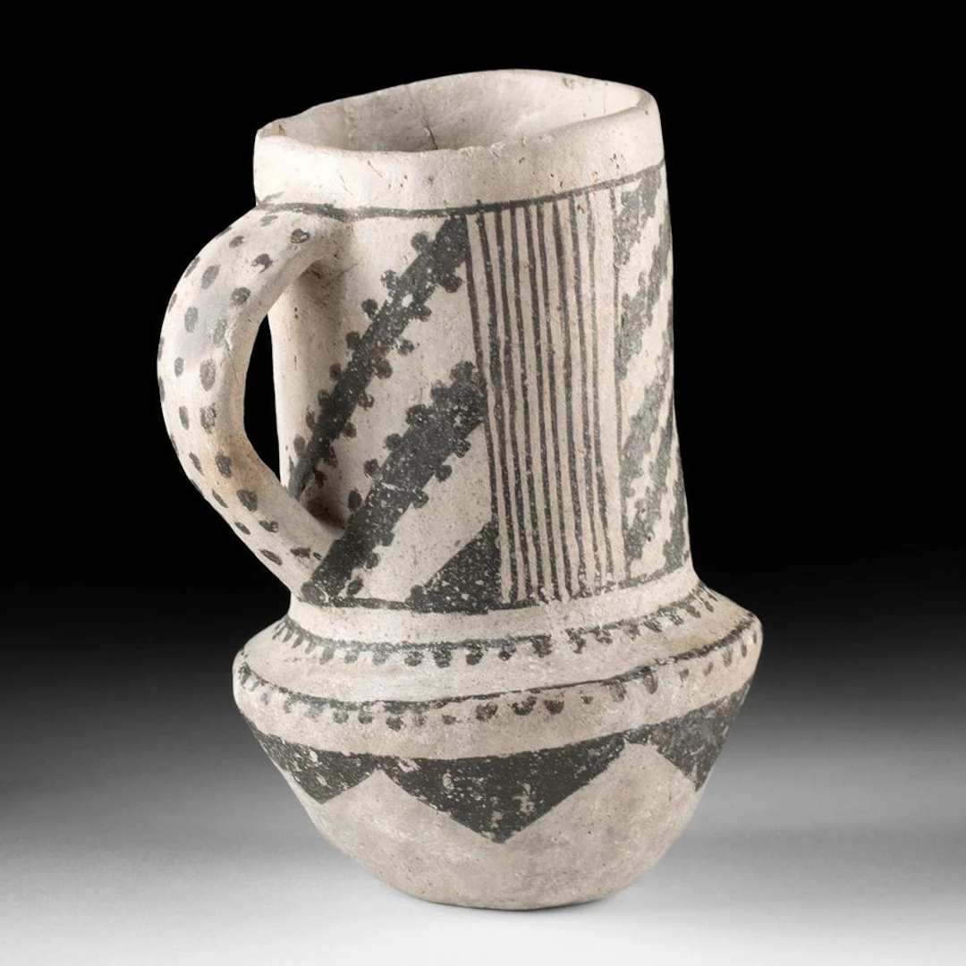 Anasazi Chaco Black-on-White Chocolate Drinking Vessel