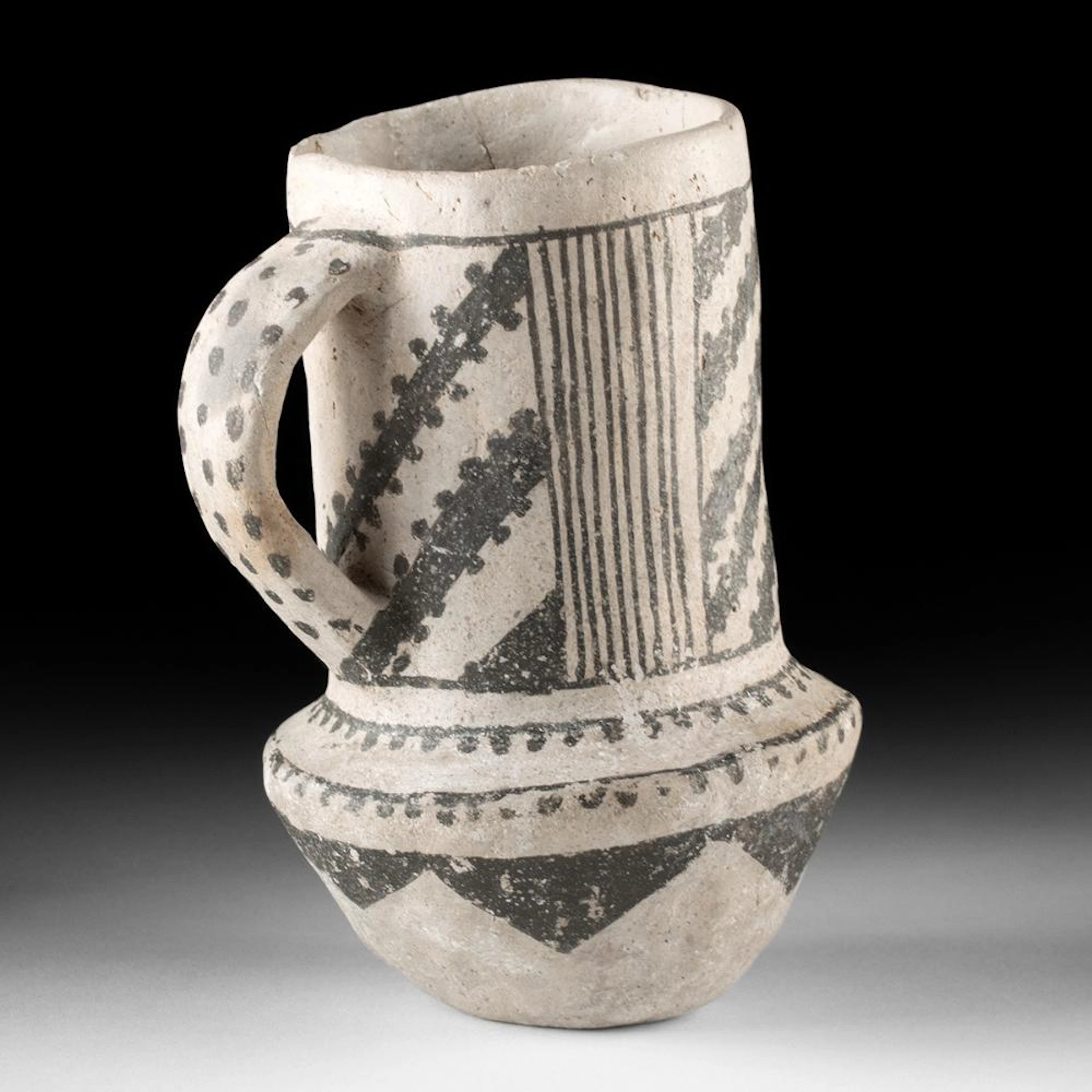 Anasazi Chaco Black-on-White Chocolate Drinking Vessel