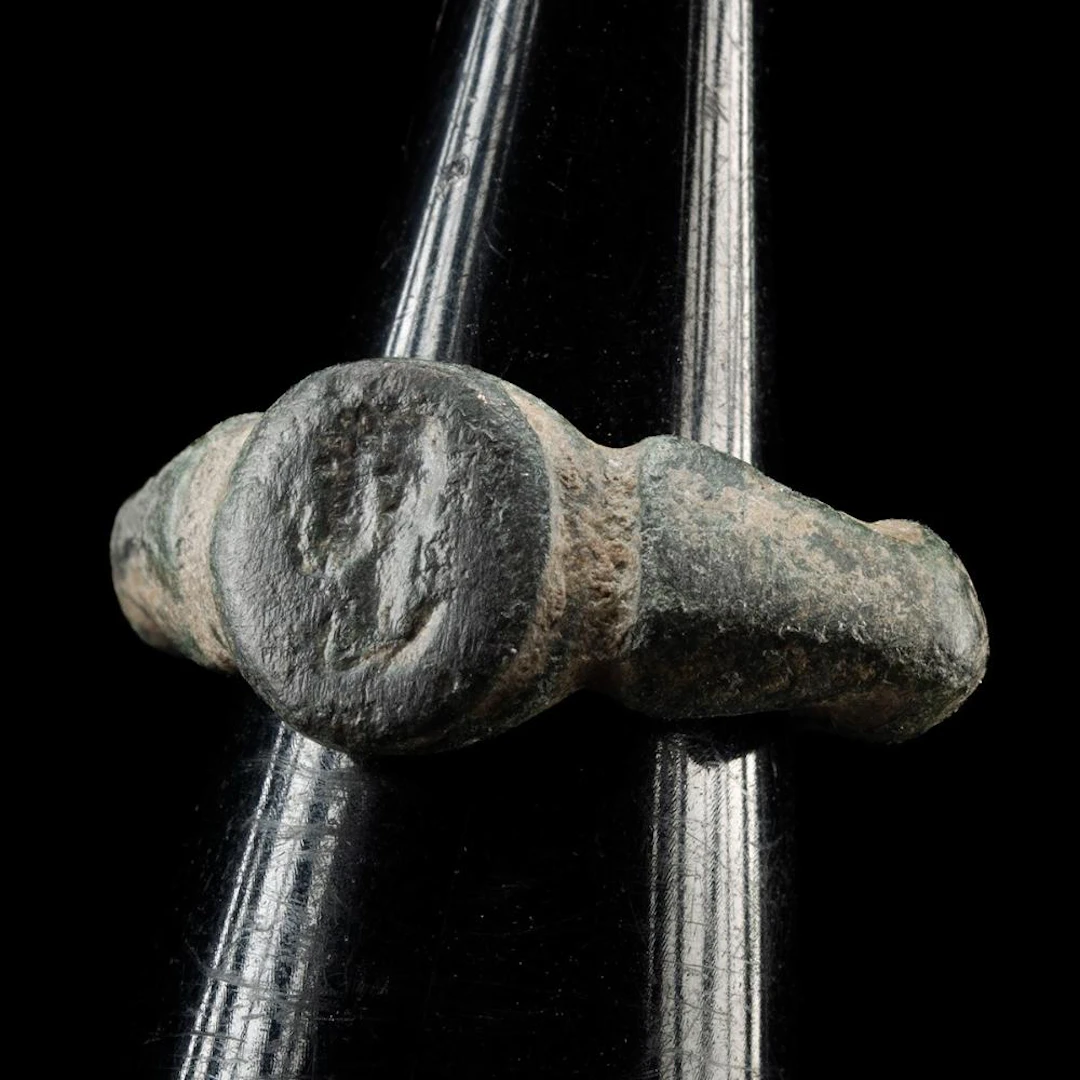 Roman Signet Ring with Male Bust in Profile