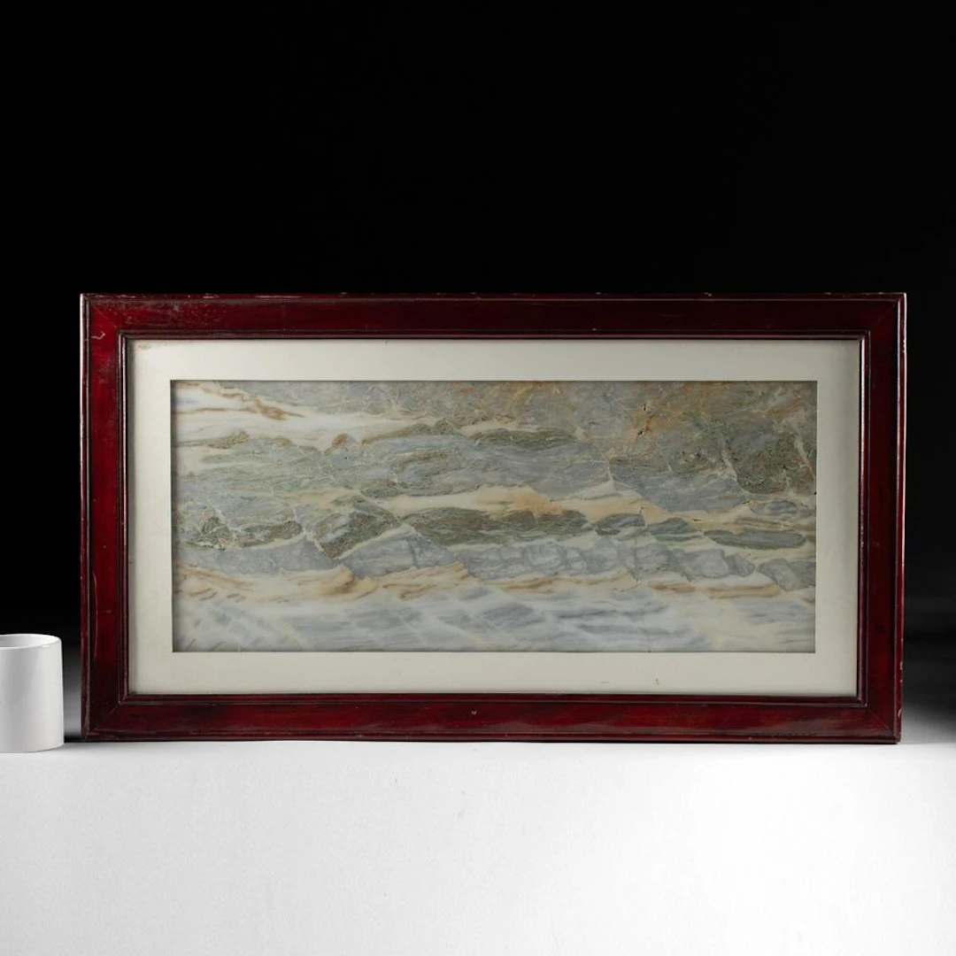 19th C. Chinese Dali Marble Dream Stone - Shih-Hua