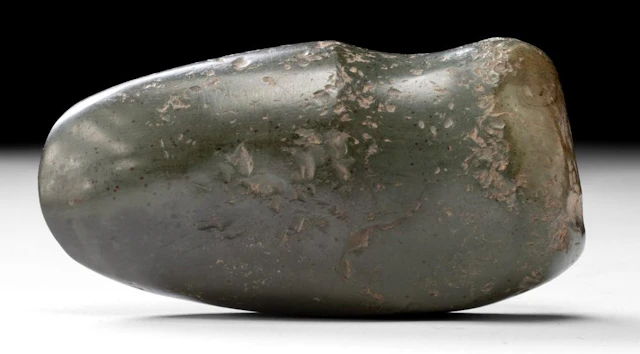Jalisco Greenstone Three Quarter Grooved Axe Head
