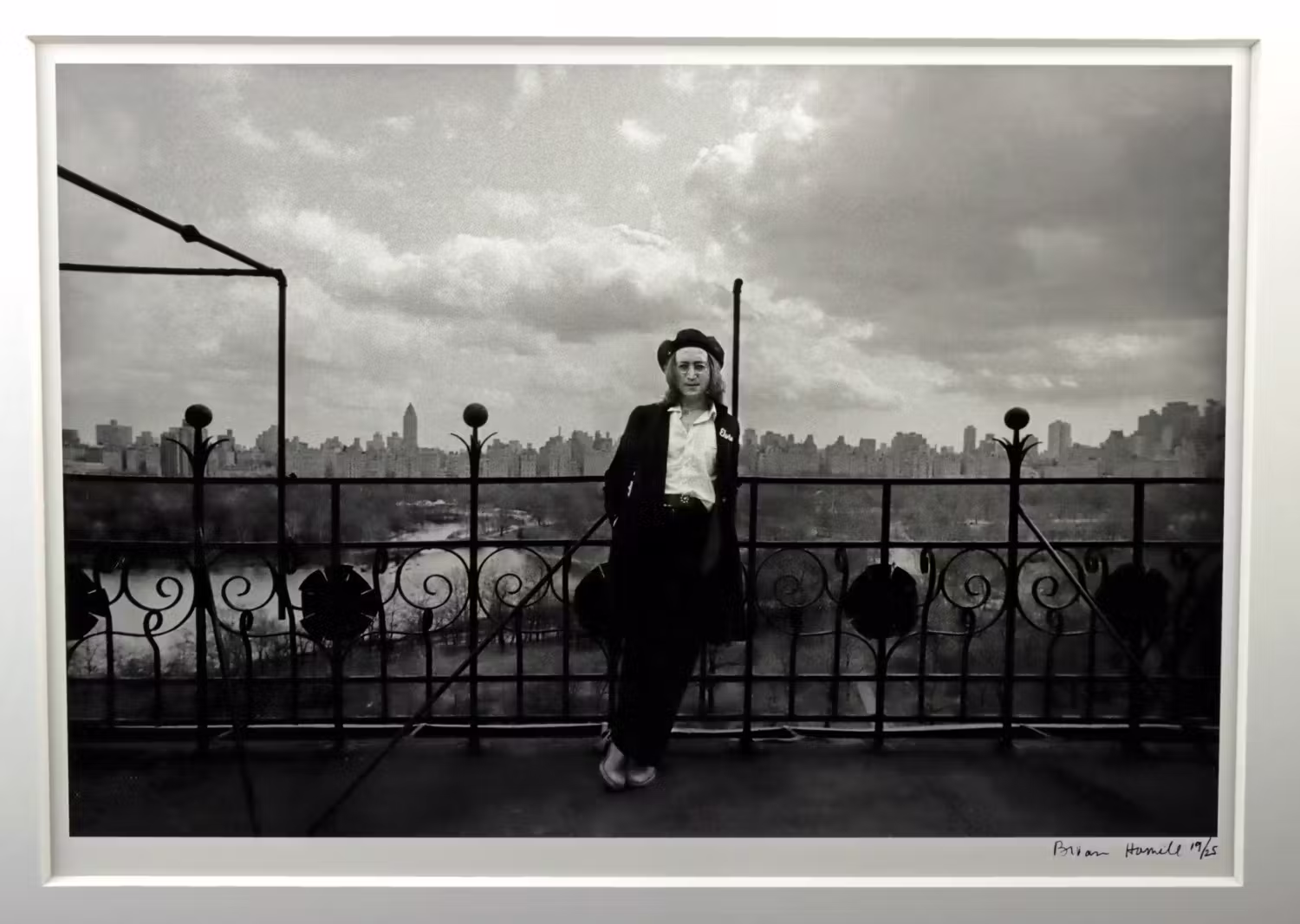 Brian Hamill, John Lennon, The Dakota Rooftop, NYC, 1975, Signed