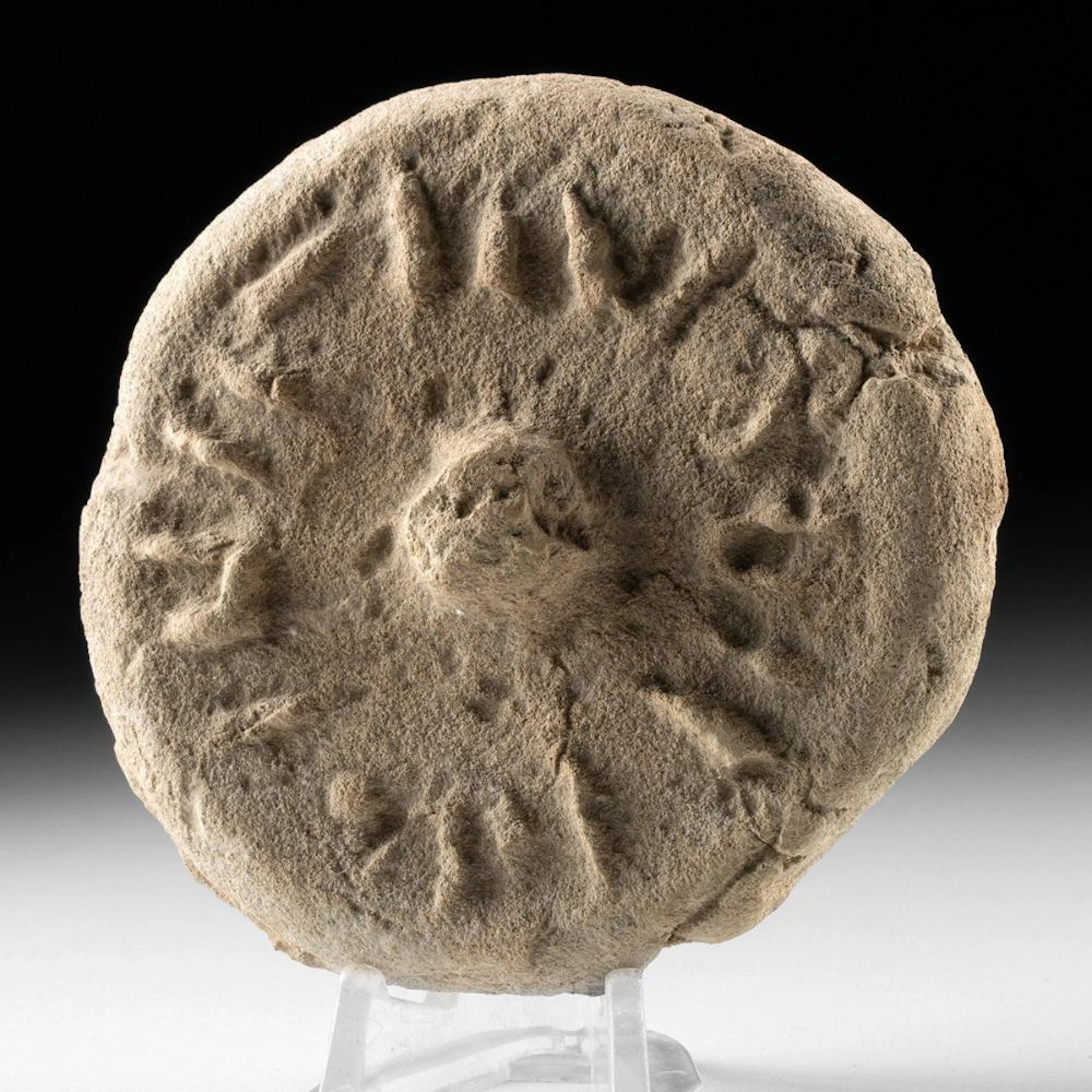 Byzantine Eulogia Bread Stamp | Terracotta Disc, Inscribed Border