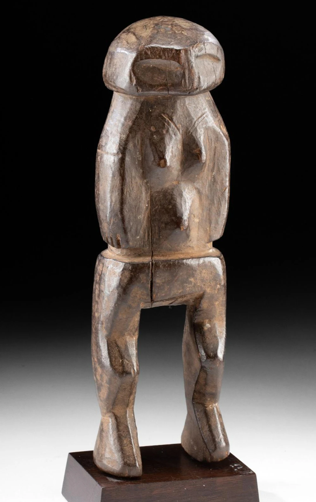19th C. African Losso Wood Female Ancestor Figure