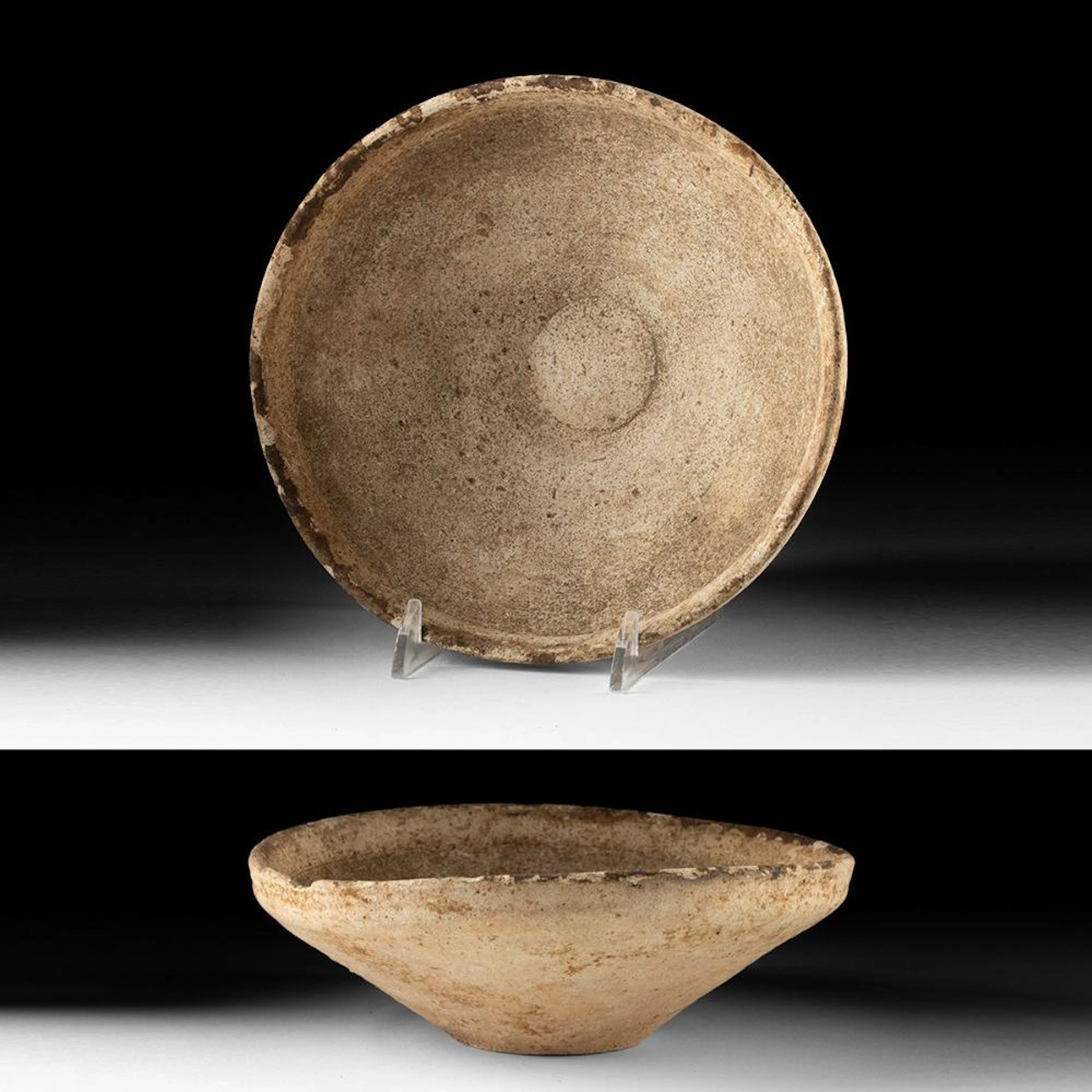 Islamic Khurasan Earthenware Bowl, Nishapur Type, Medieval Persia