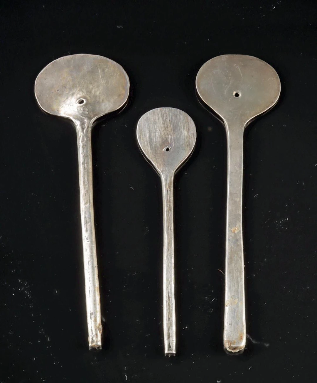 Colonial Andean Silver Tupu Pins - Set of Three
