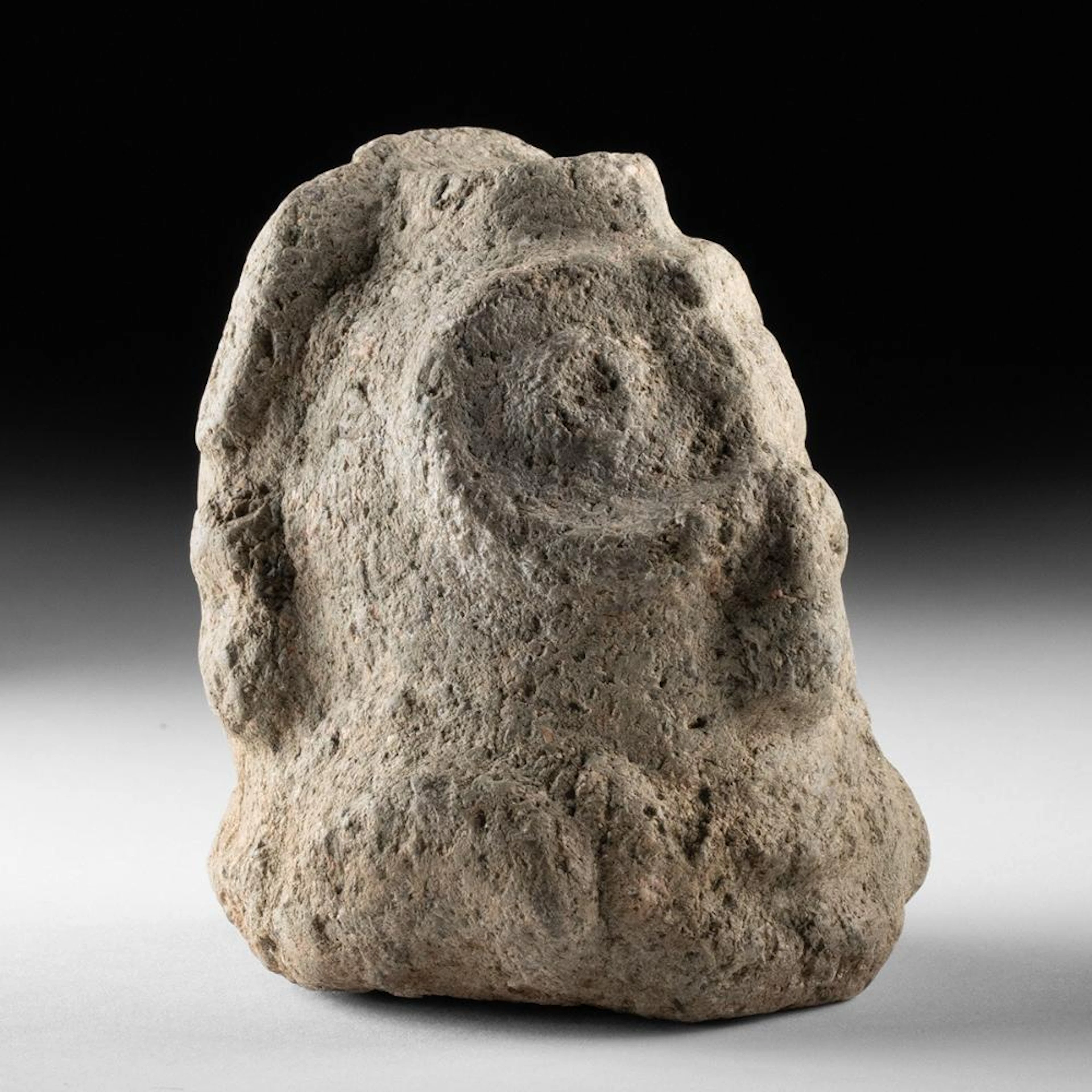 Costa Rica Carved Volcanic Stone Head