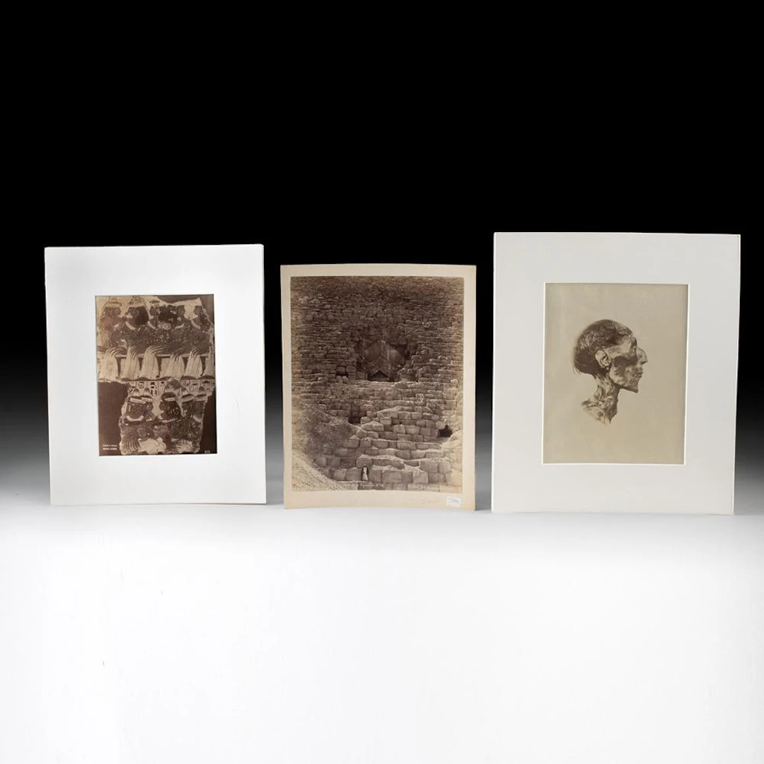 19th C. Albumen Prints of Ancient Egypt - Ramesses II, Pyramid, Nebamun (3)