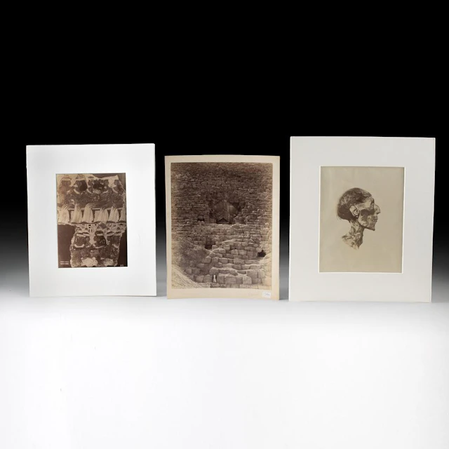19th C. Albumen Prints of Ancient Egypt - Ramesses II, Pyramid, Nebamun (3)