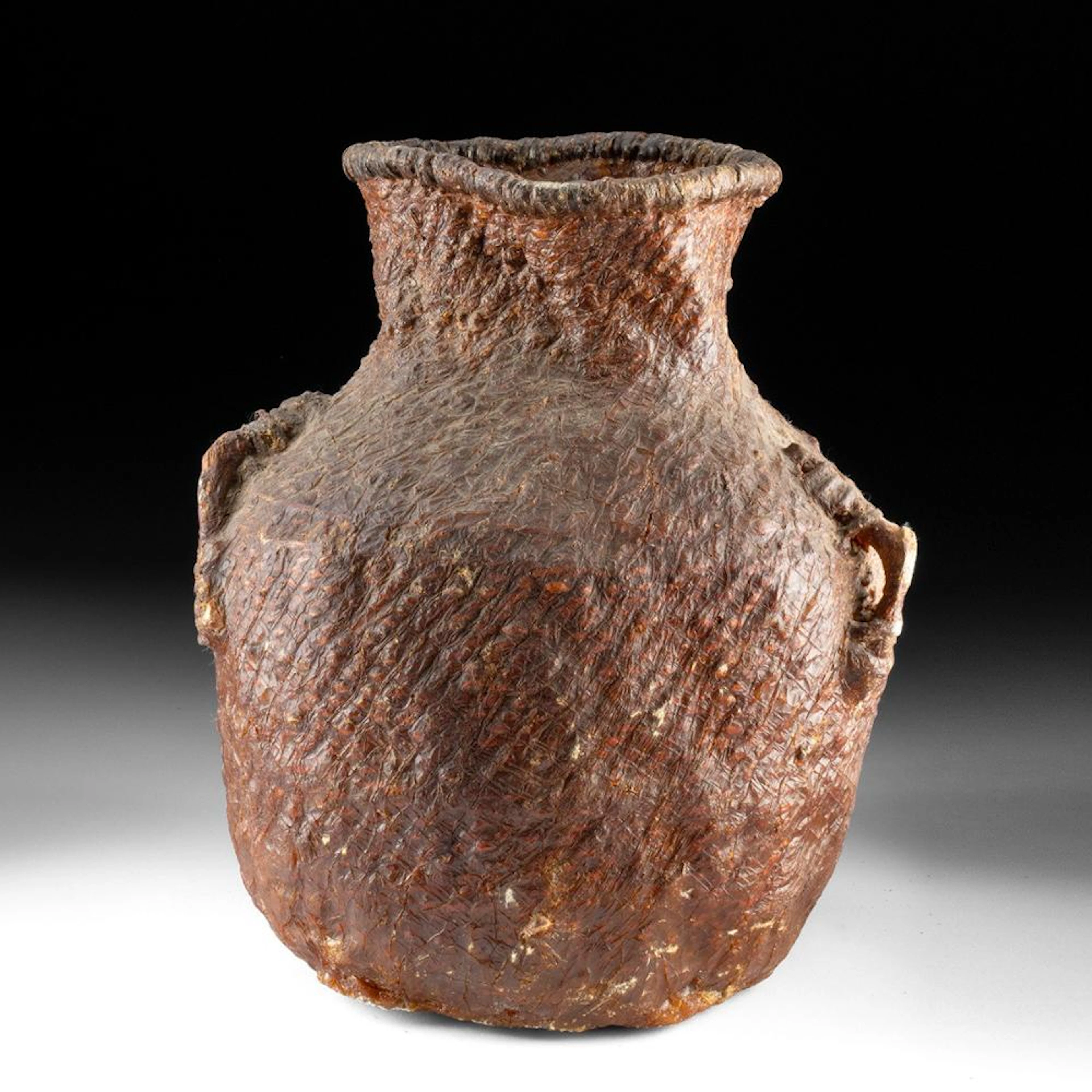 Apache Pinon-Pitched Tus Water Basket