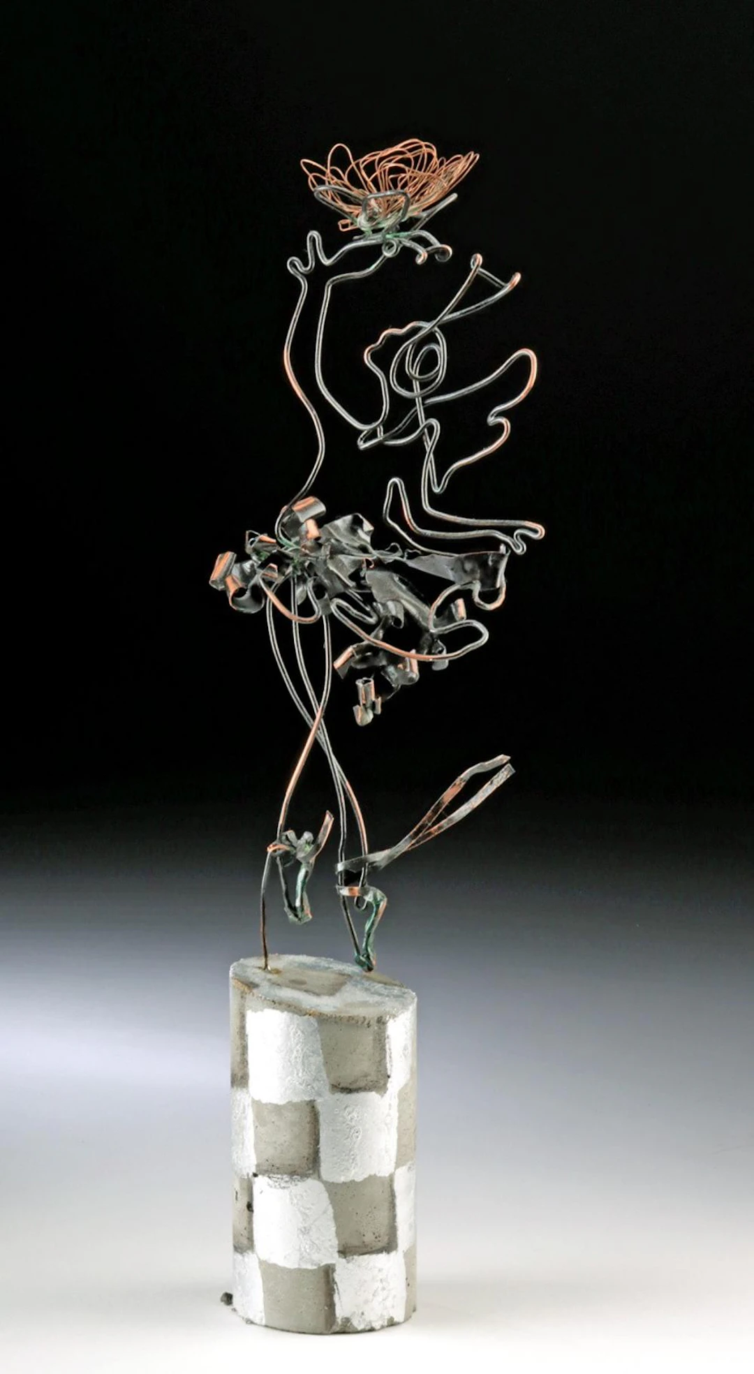 Alena Vavilina Copper Wire Sculpture - Ballerina