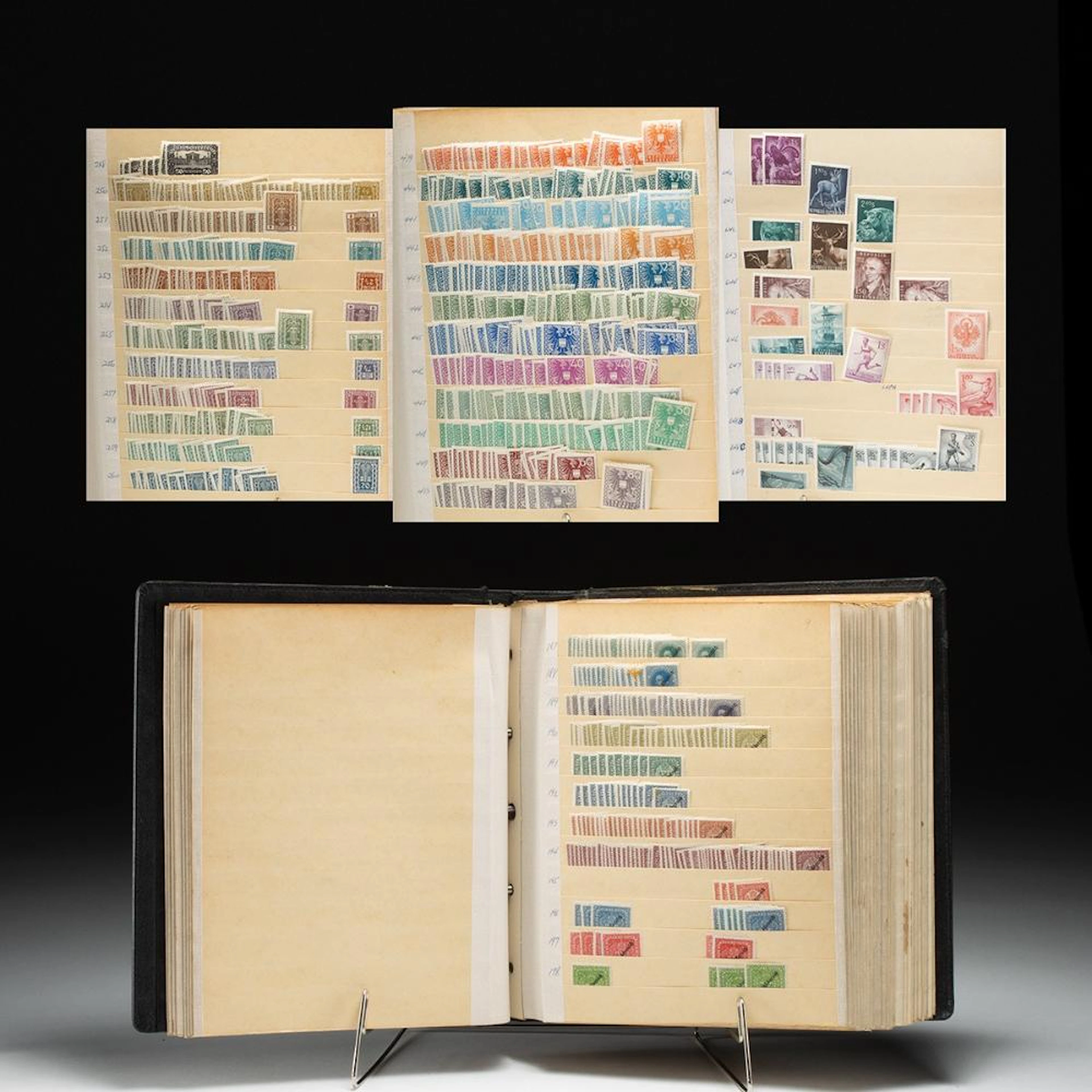 Philatelic Album of Unused Austria Stamps, Scott Nos. 1-718