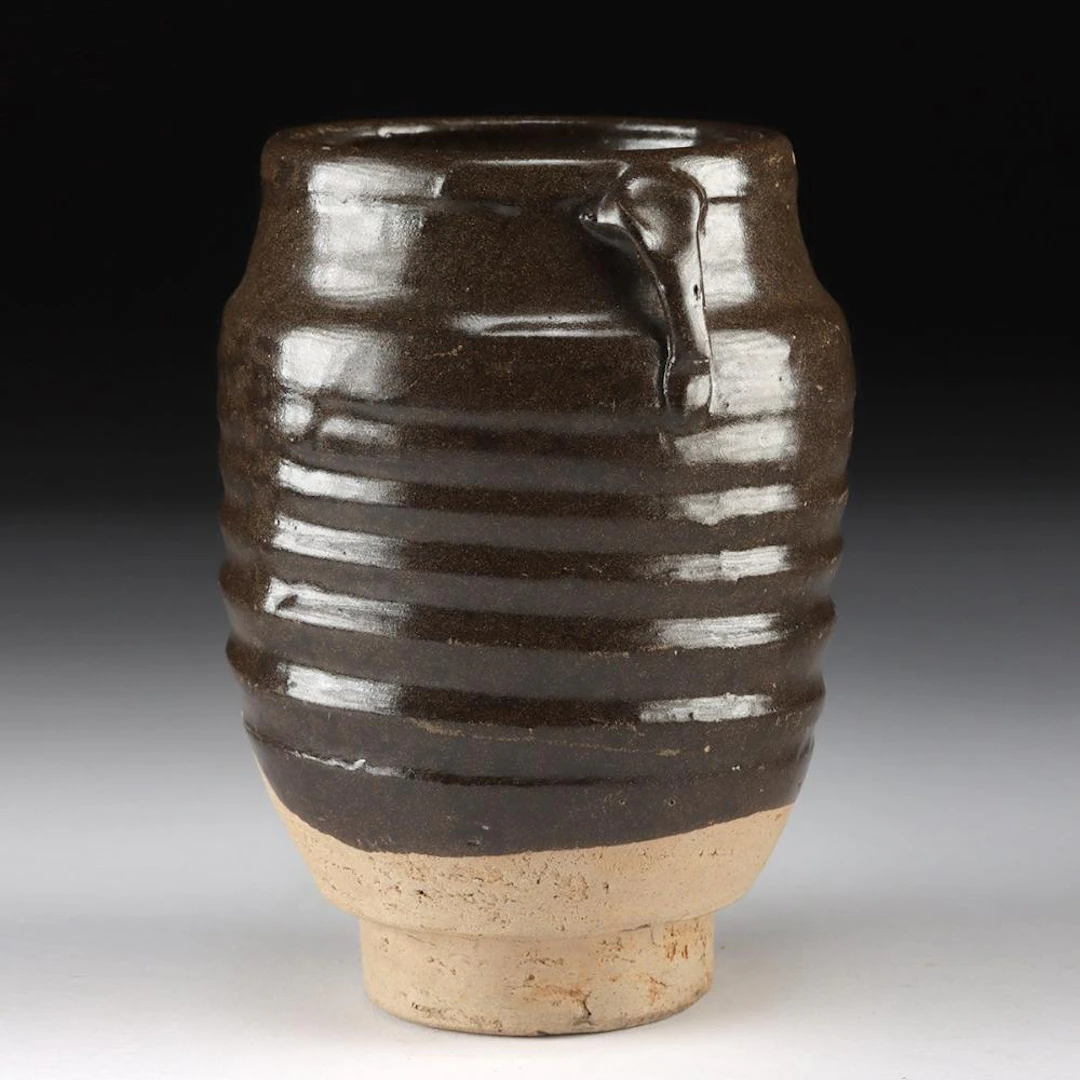 Yuan Dynasty Cizhou Brown-Glazed Stoneware Jarlet