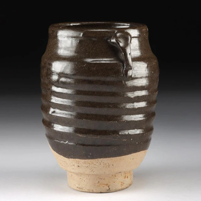 Yuan Dynasty Cizhou Brown-Glazed Stoneware Jarlet