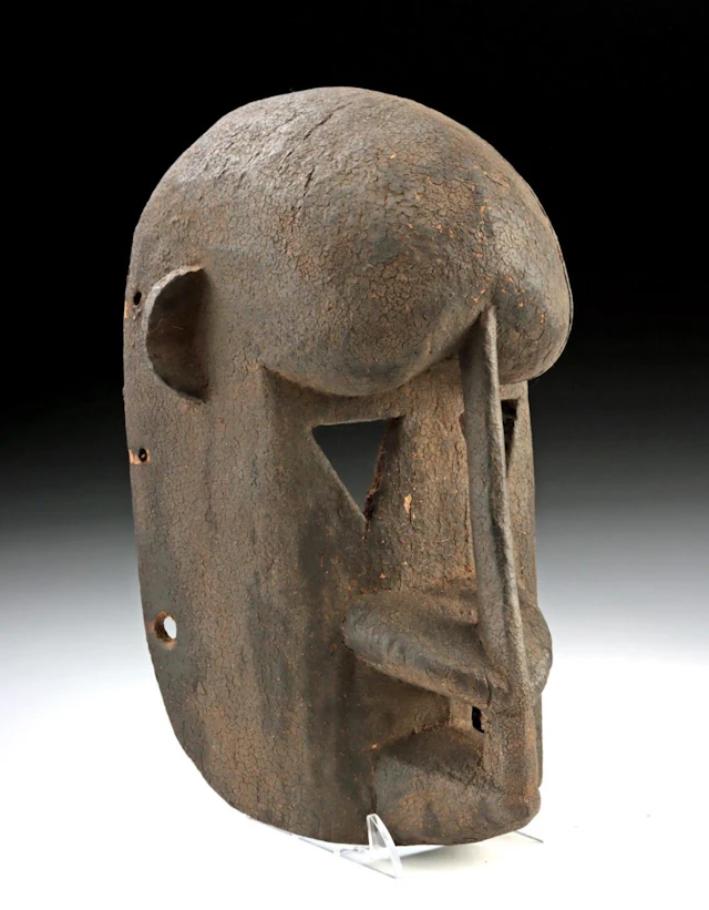 West African Dogon Carved Wood Monkey Mask