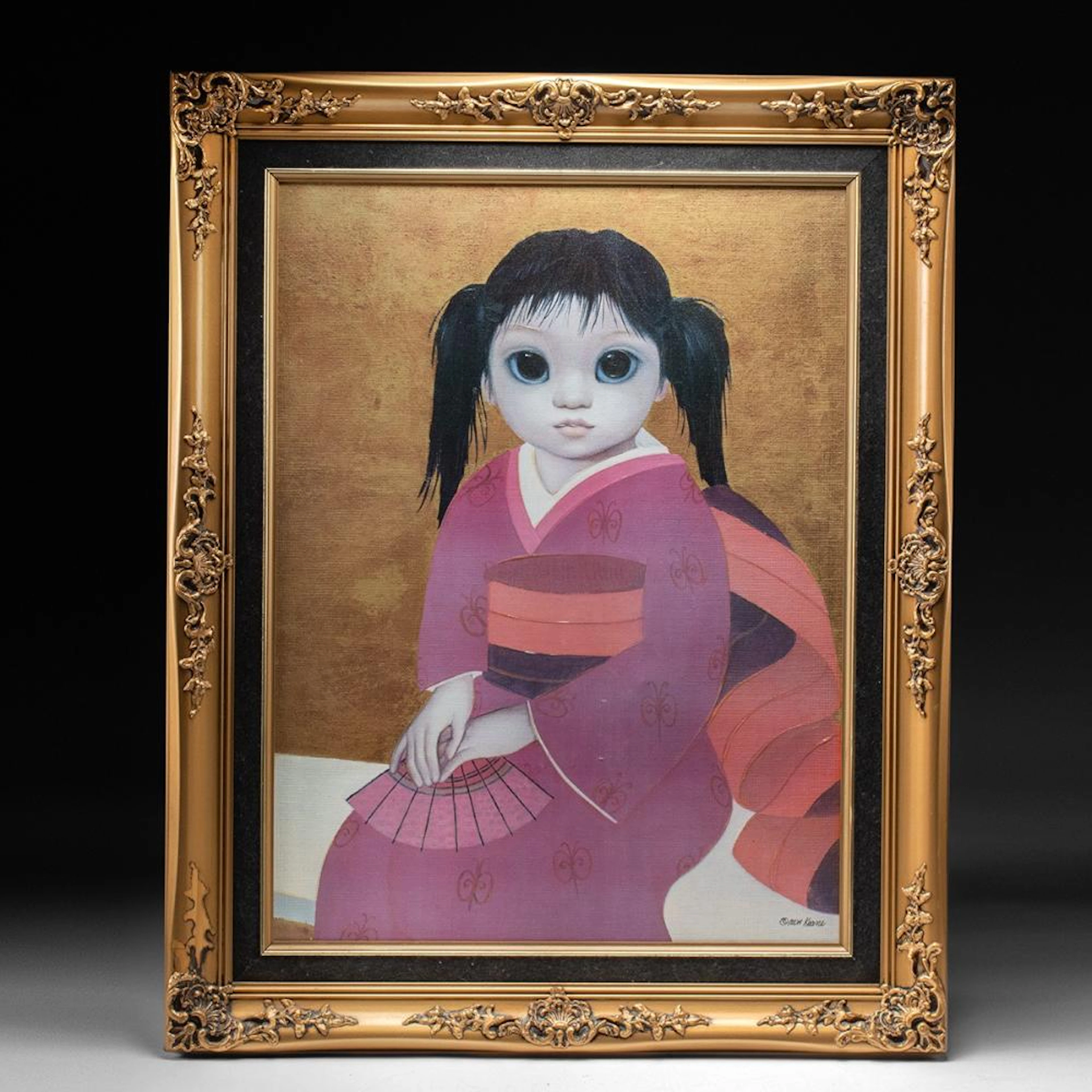 Margaret Keane Serigraph on Canvas "Princess of the East" (1982)