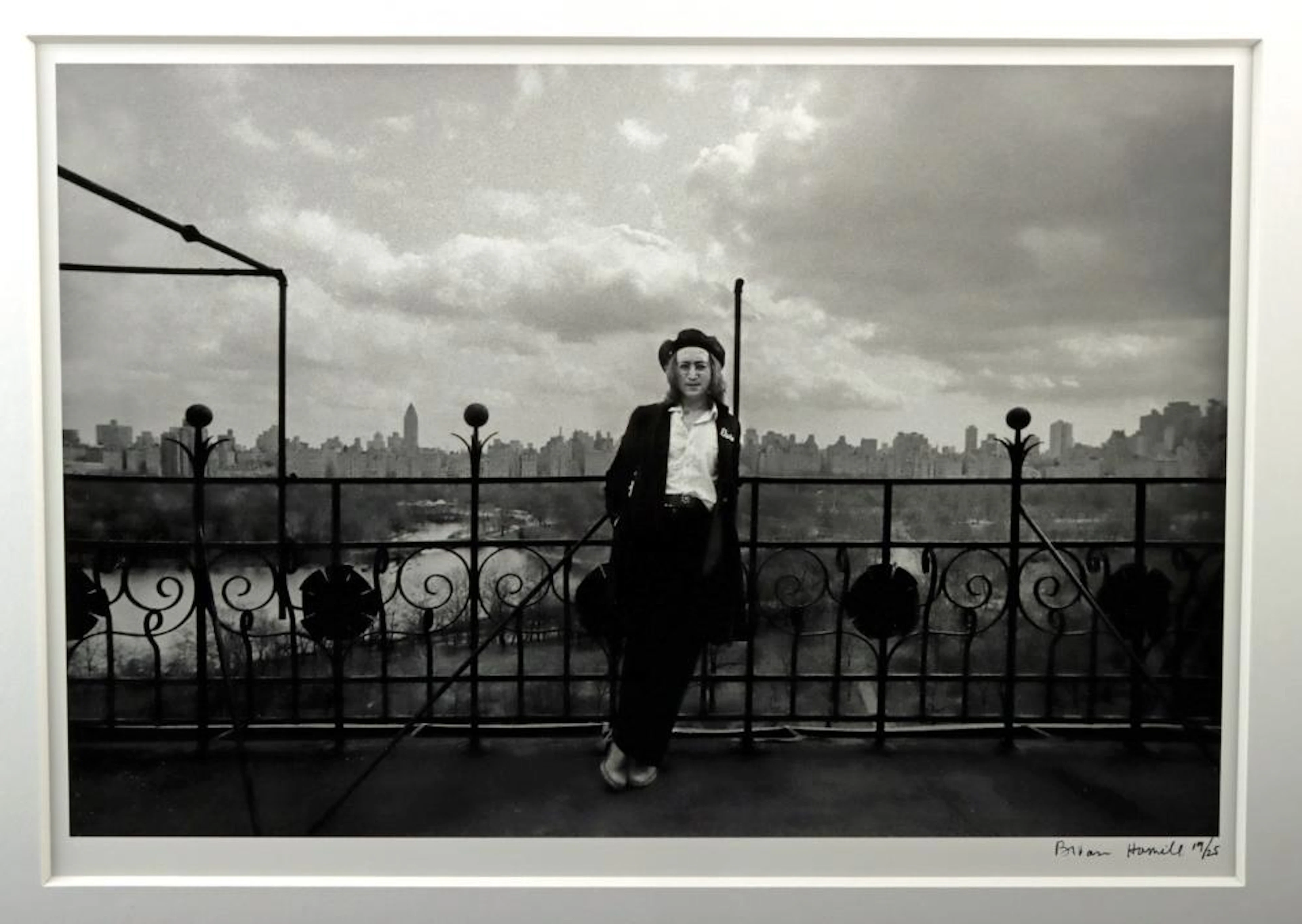 Brian Hamill, John Lennon, The Dakota Rooftop, NYC, 1975, Signed