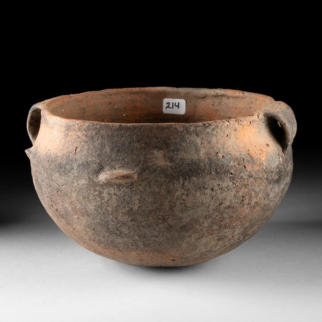 Mississippian Shell-Tempered Loop-Handled Jar, Hiwassee Island