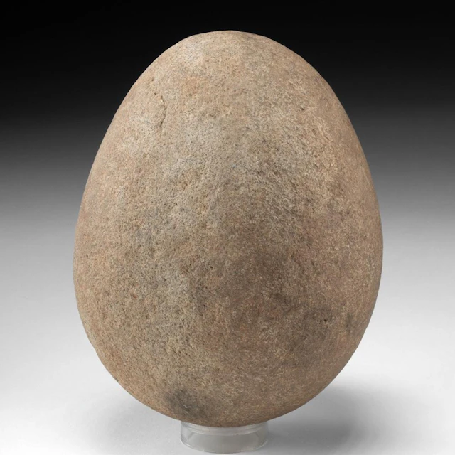 Mississippian Stone Ellipsoid Implement or Gamepiece