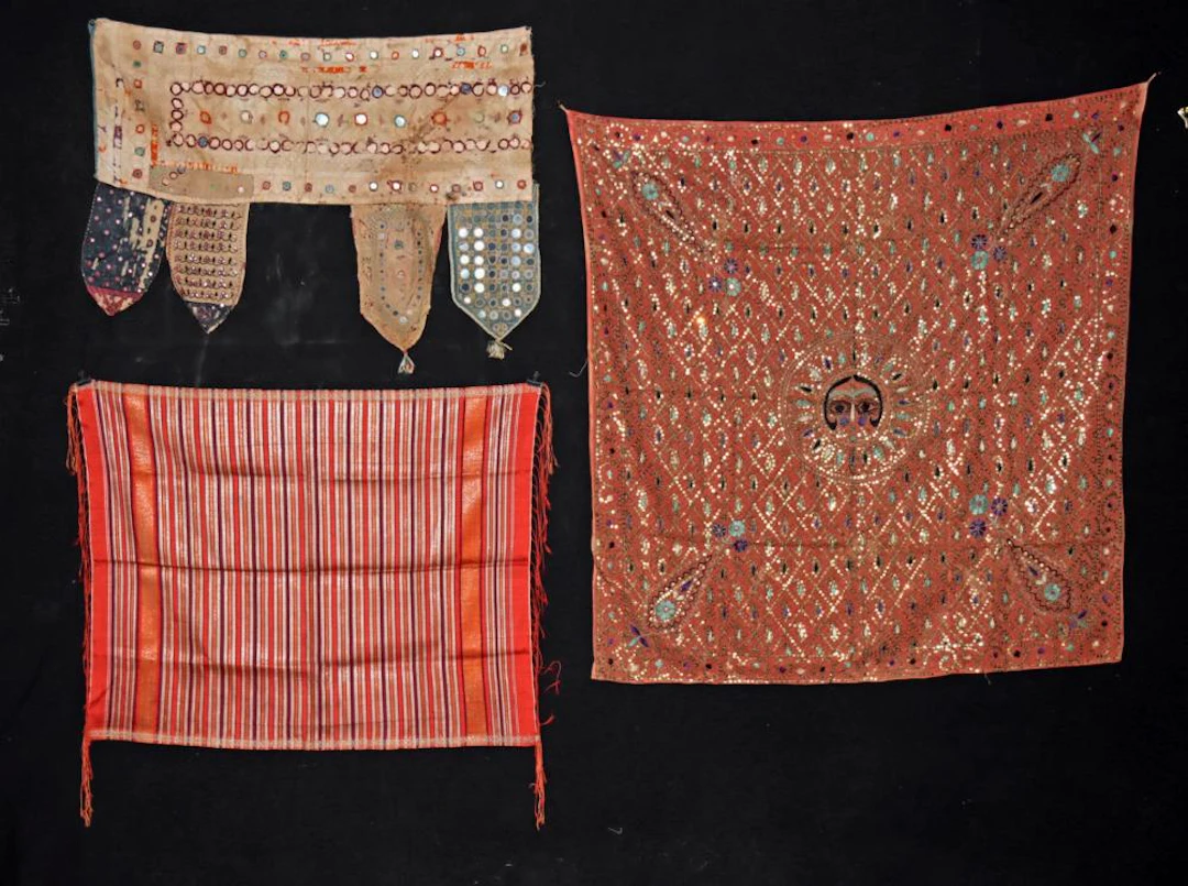 Indian Embroidery, Mirror Textiles & Laos Silk Cloth