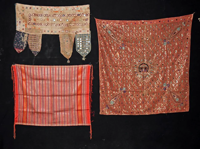 Indian Embroidery, Mirror Textiles & Laos Silk Cloth