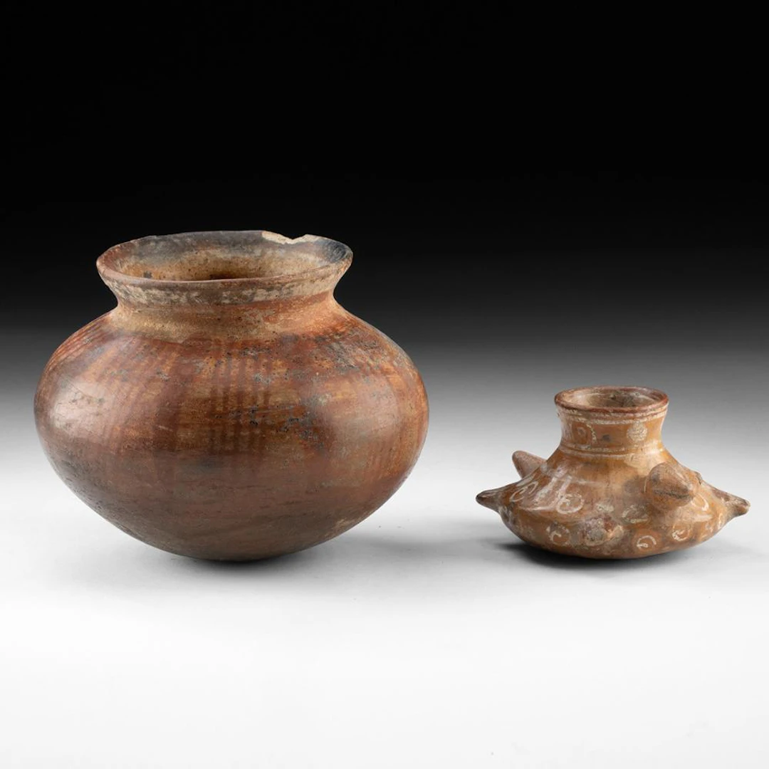 West Mexican Pottery Vessels - Jalisco Olla & Zoomorphic Effigy