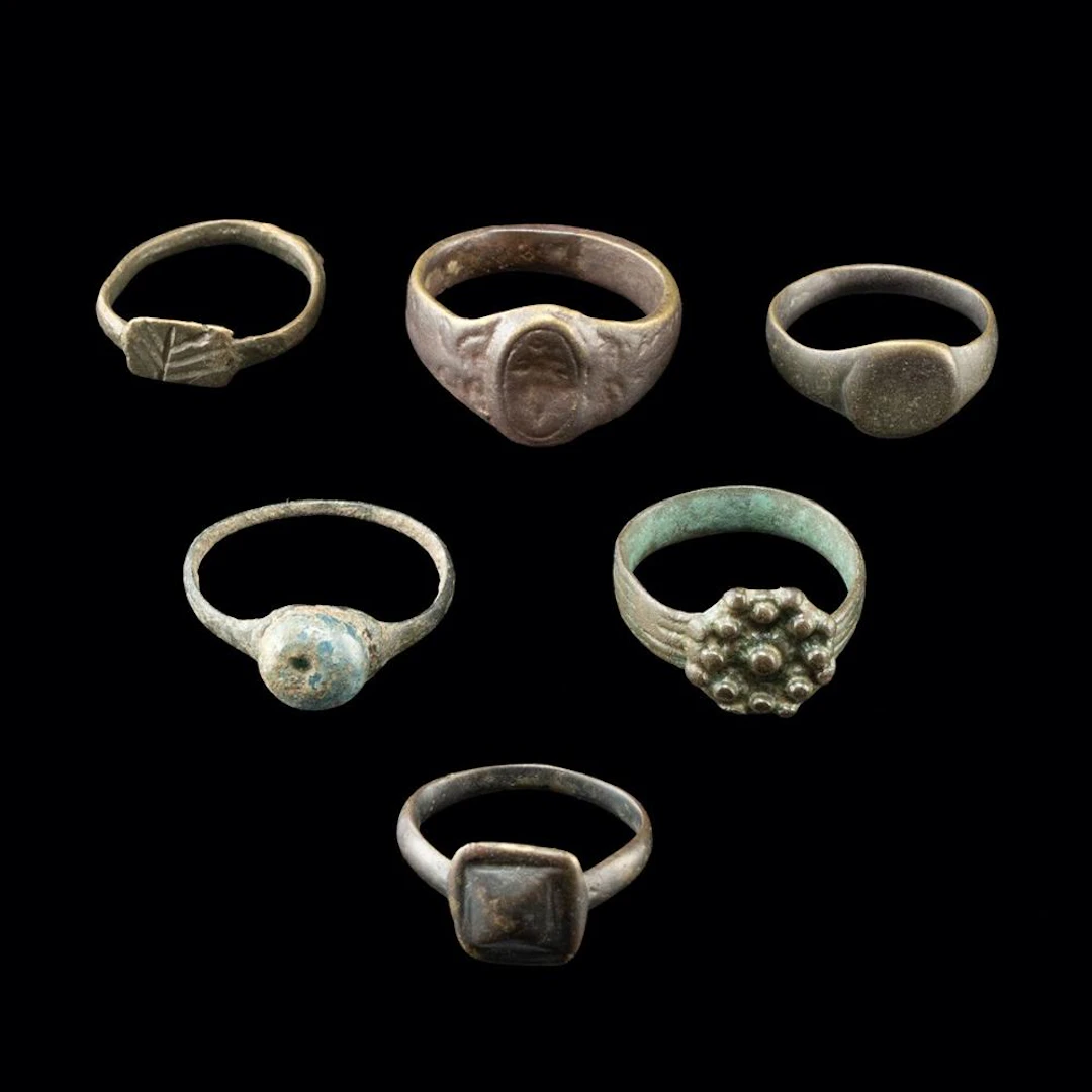 Six Roman to Post-Medieval Copper Alloy Rings