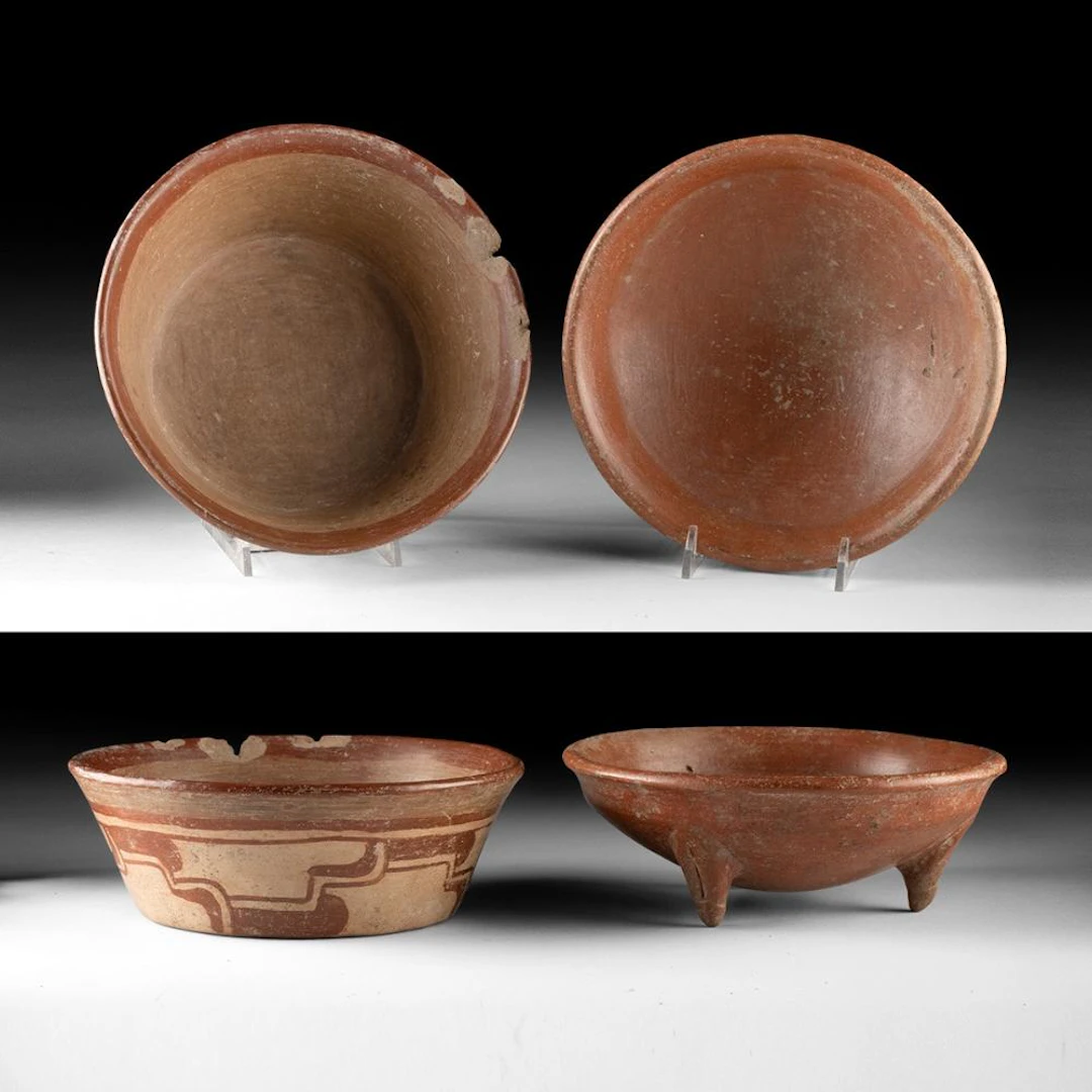 Nayarit Bichrome Bowl & Chupicuaro Tripod Vessel