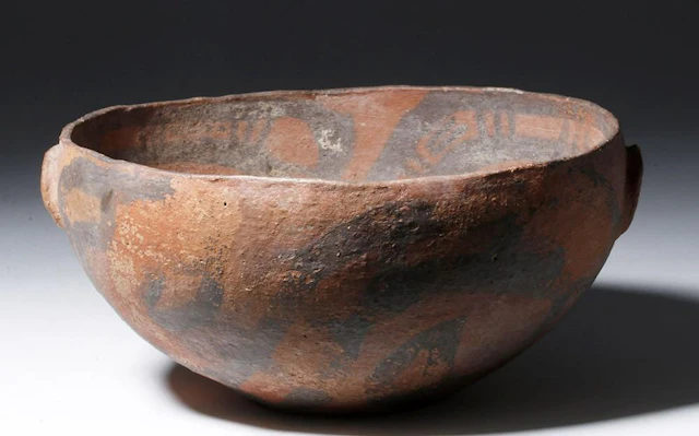 Rare Argentinean San Jose Polychrome Pottery Bowl
