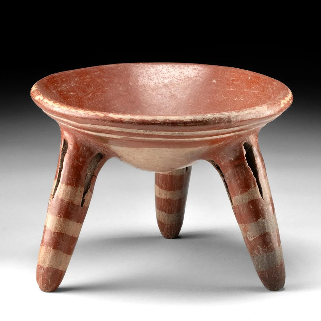 Chupicuaro Tripod Rattle Bowl with Striped Legs - Ex Peter Wray