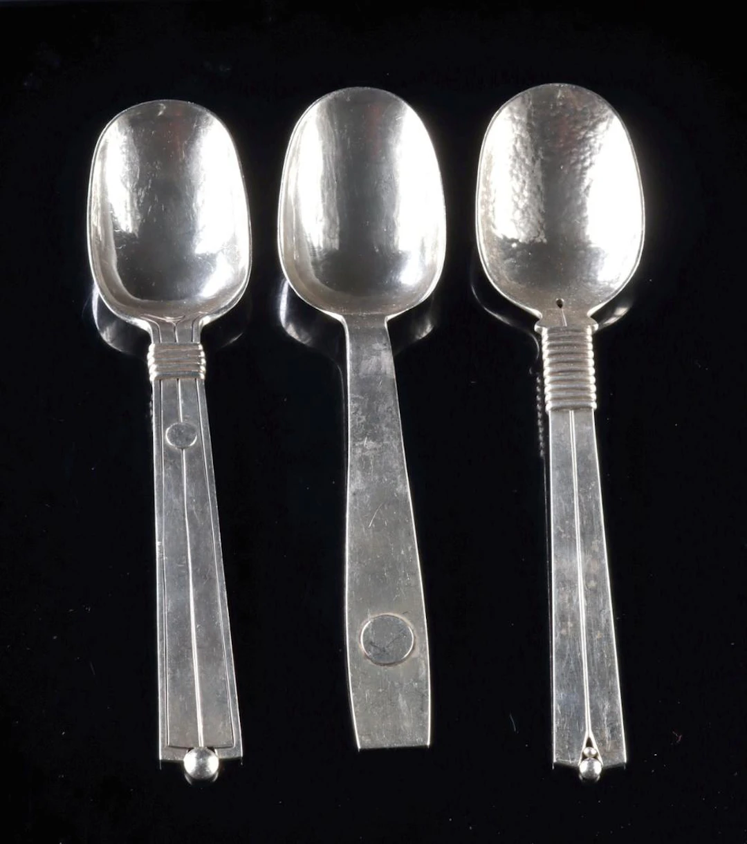 3 Spratling & Sucesores de Spratling Silver Spoons