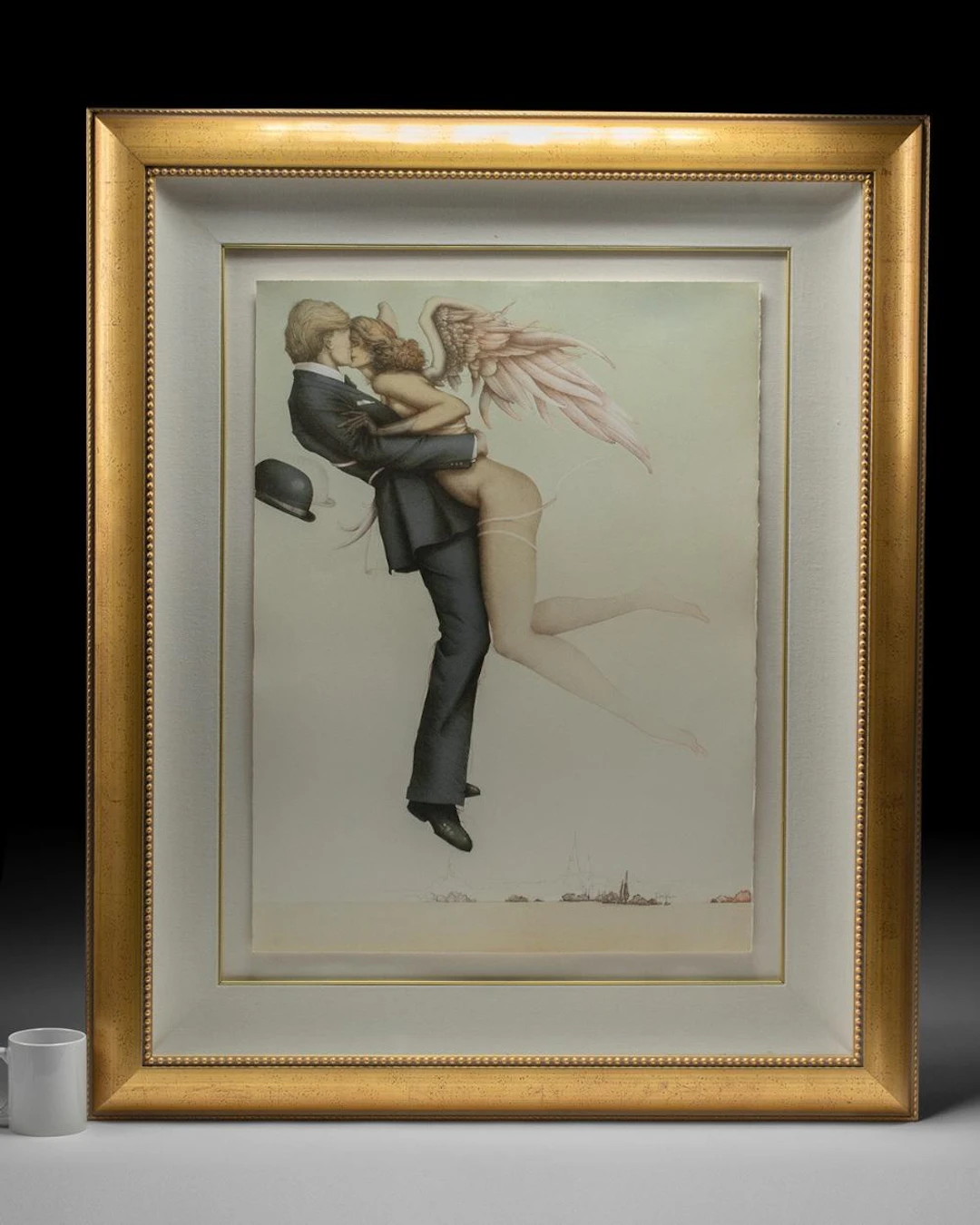 Michael Parkes "Angel Affair" Framed Lithograph on Paper 1944