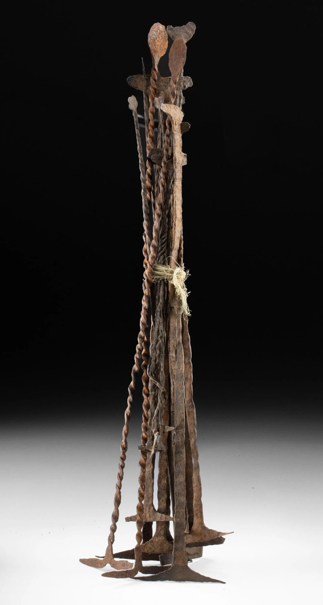 African Kissi Iron Pennies, Long Rod Currency Pieces