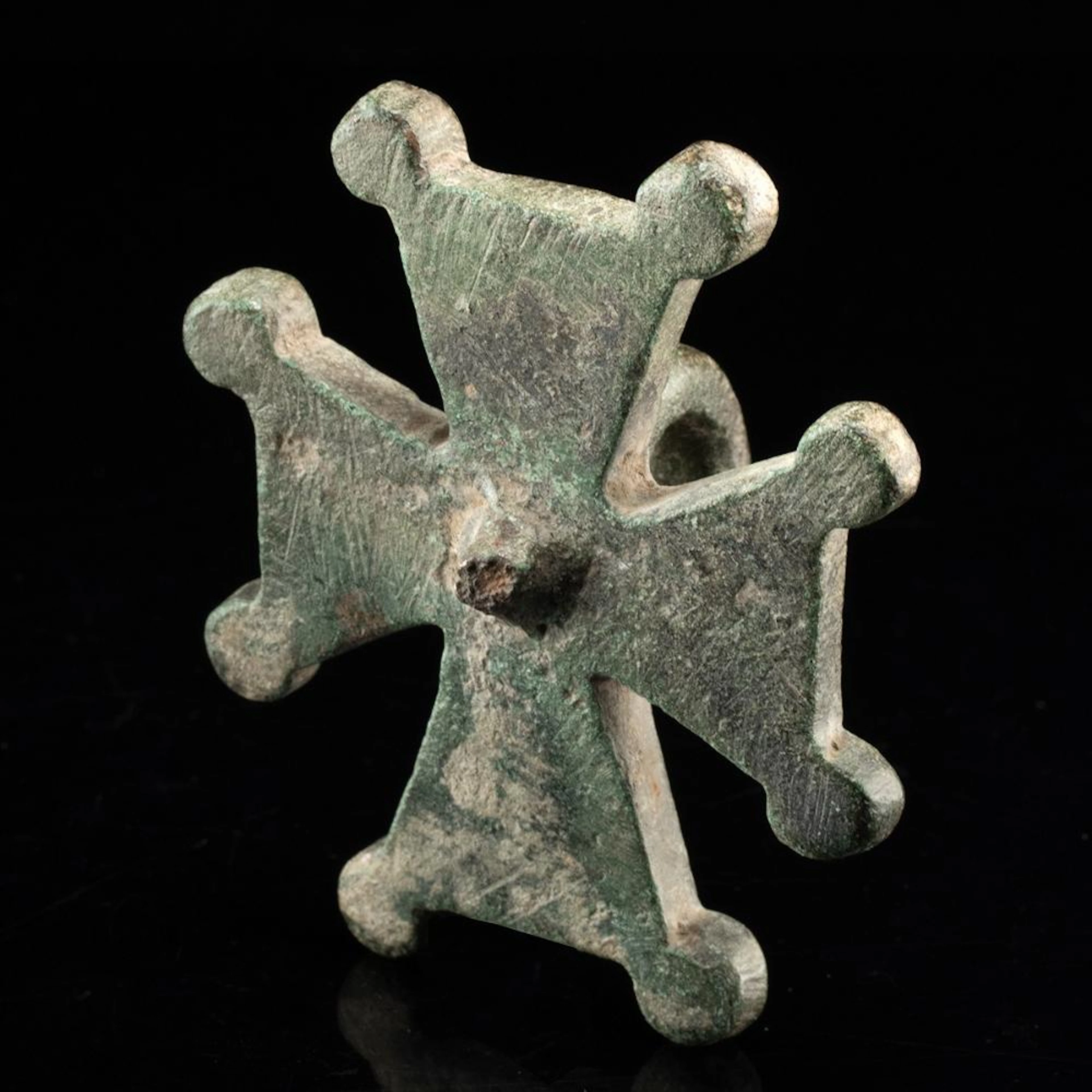 Byzantine Cross Pendant with Flared Arms