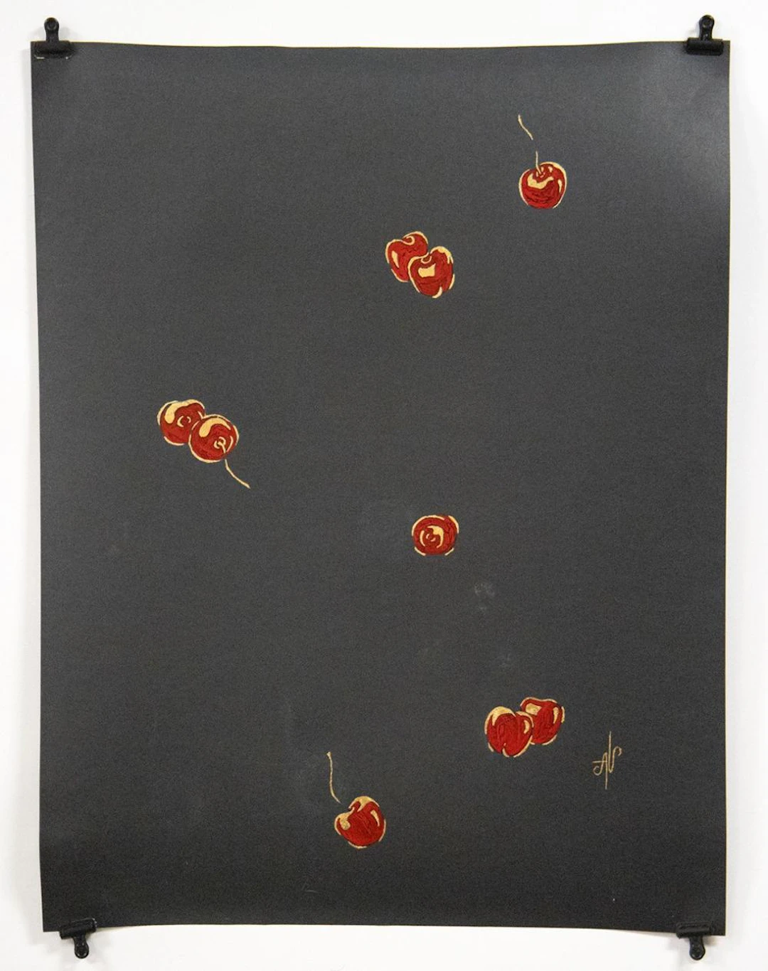 Alena Vavilina Painting - "Golden Cherry"