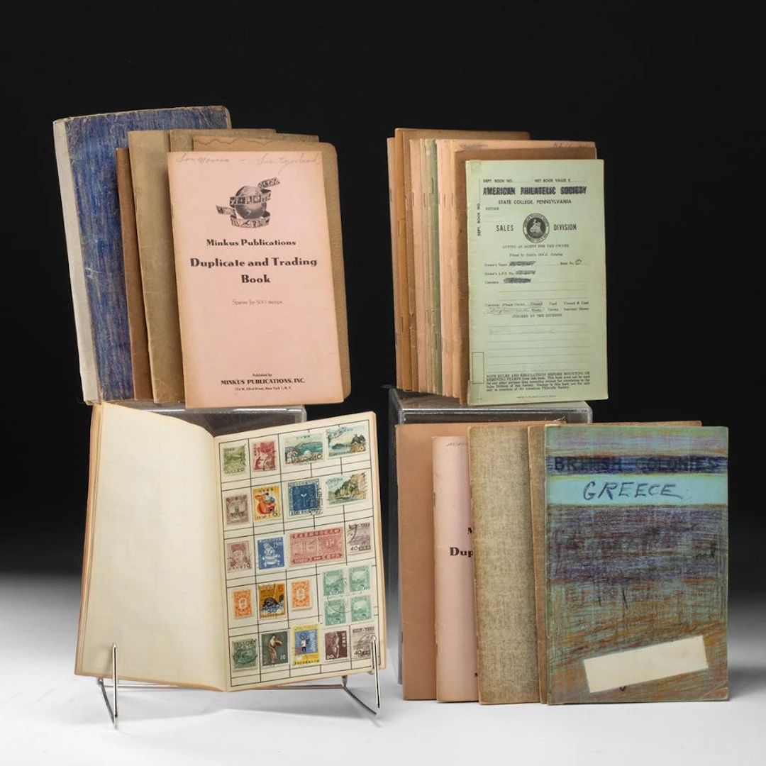 Philatelic Approval Books, Lot of 24, Minkus and APS, Worldwide Stamps