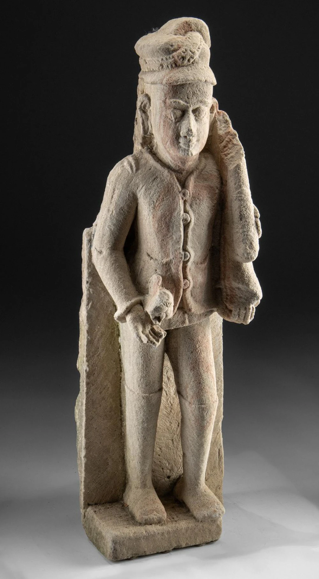 Indian Sandstone Soldier Relief, Colonial-Era Architecture