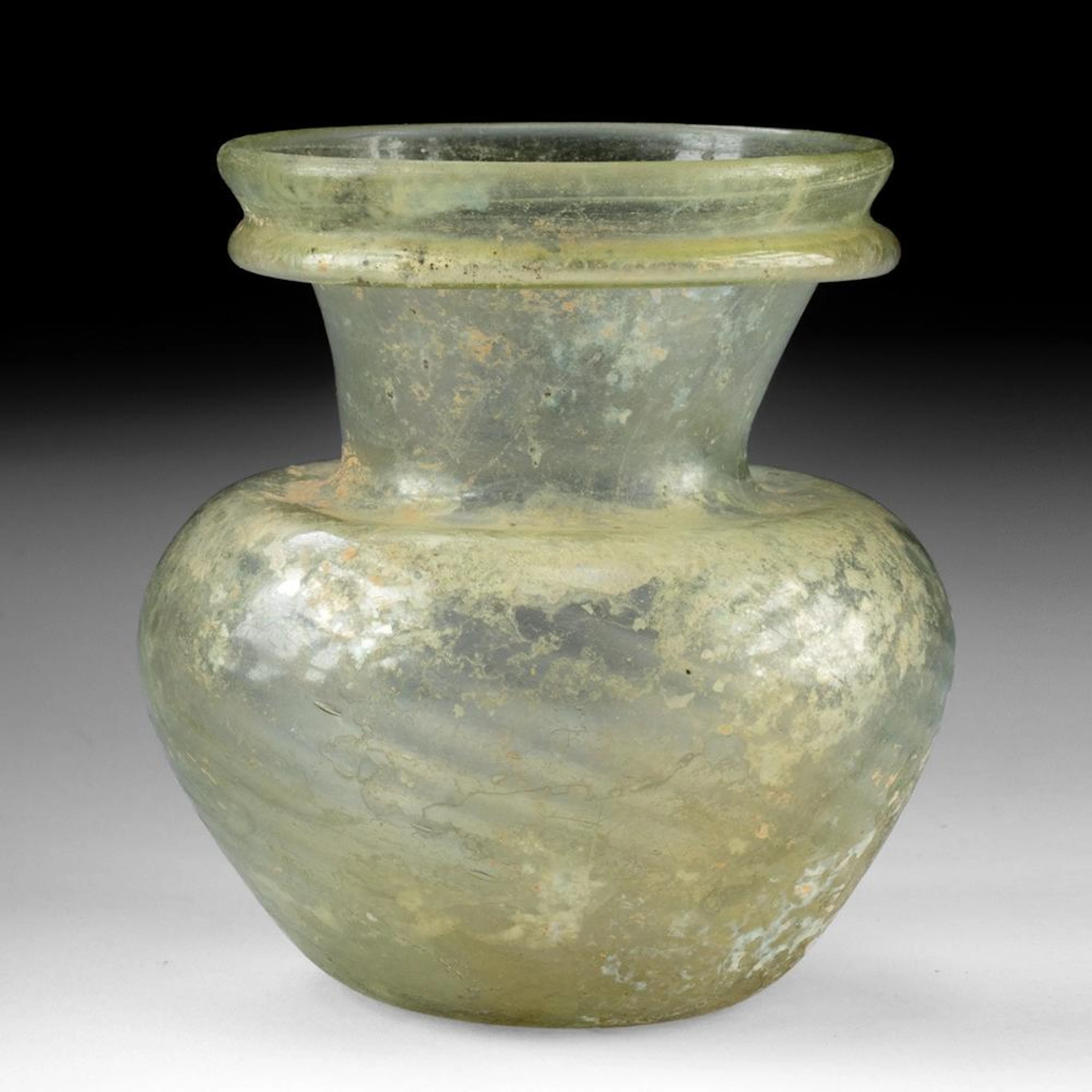 Roman Glass Unguentarium, Iridescent