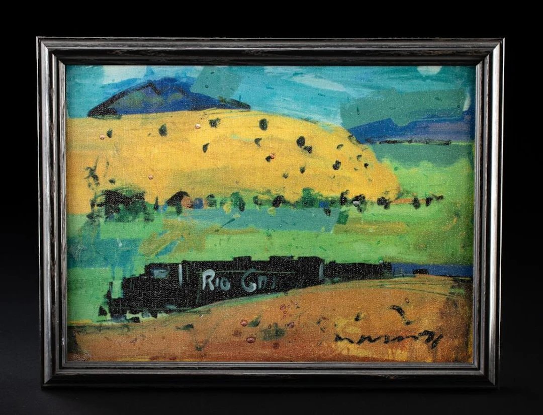 Jim Wagner Painting - Rio Grande Train (1996)