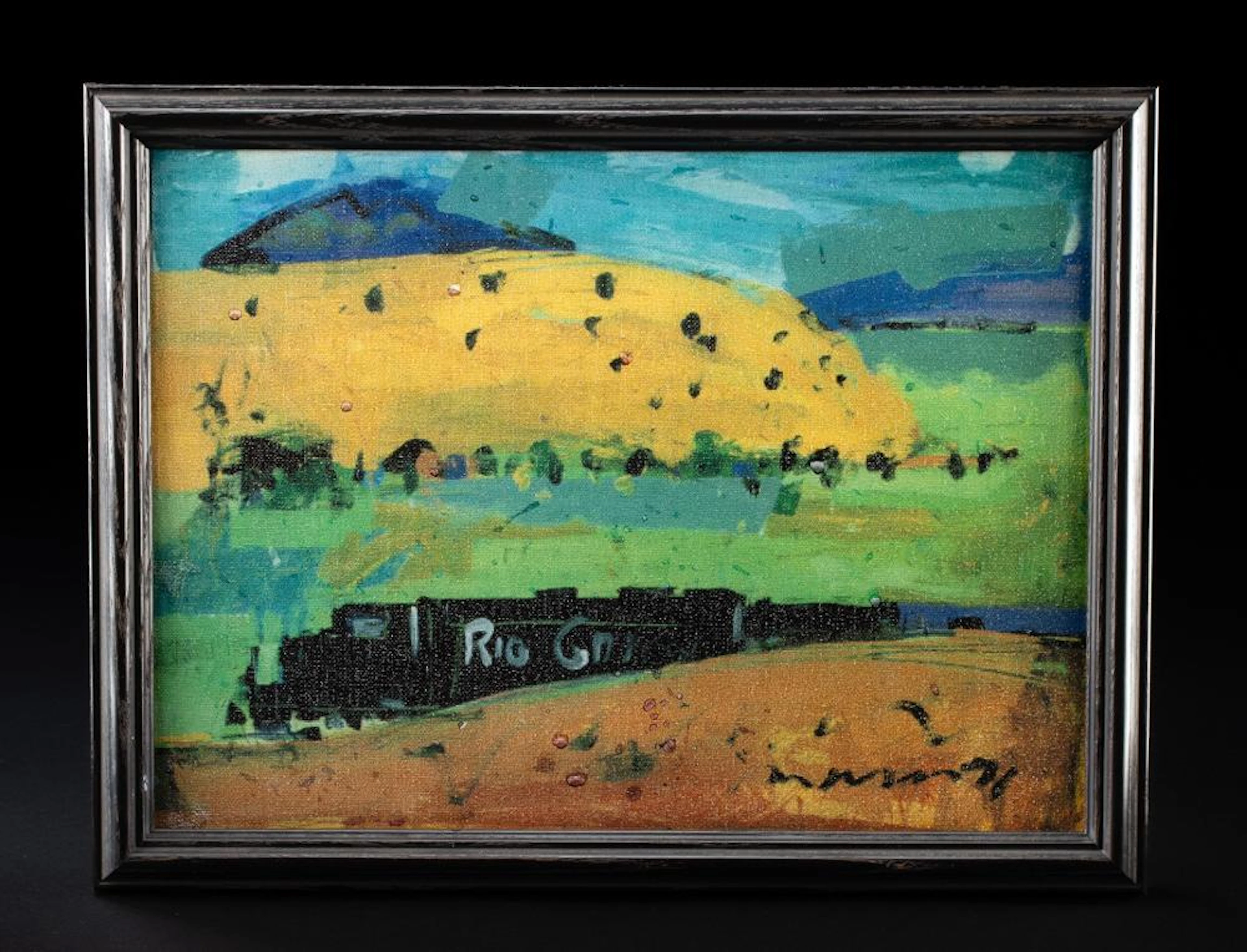 Jim Wagner Painting - Rio Grande Train (1996)
