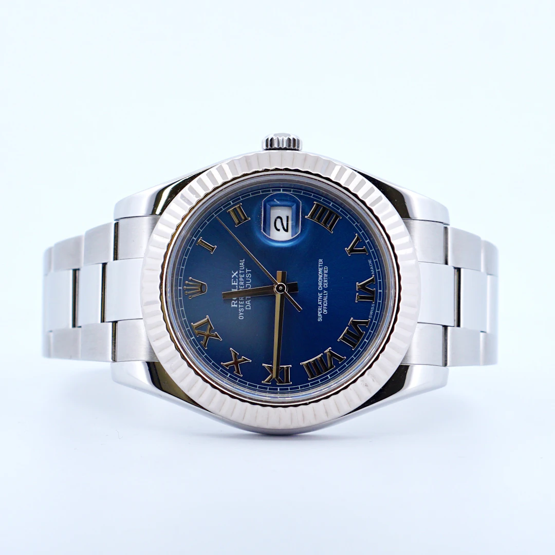 Rolex Datejust II Ref. 116334 Blue Roman Dial – 2009