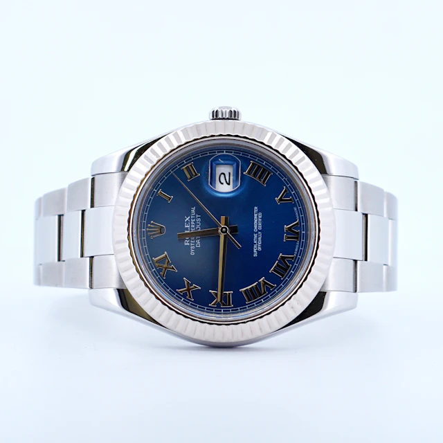 Rolex Datejust II Ref. 116334 Blue Roman Dial – 2009