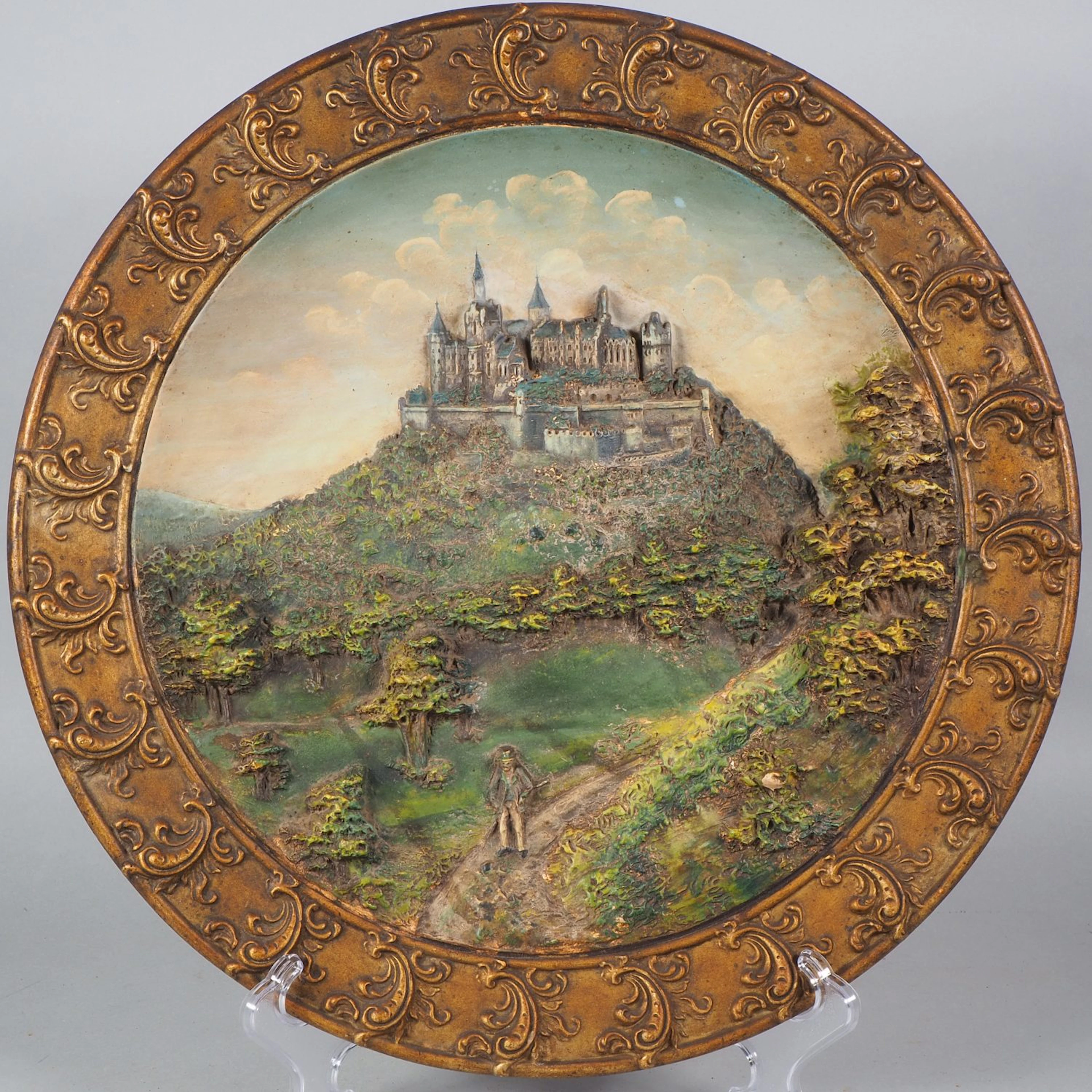 Los 403: Reliefteller mit Hohenzollern, um 1880 - Wilhelm Schiller & Sohn