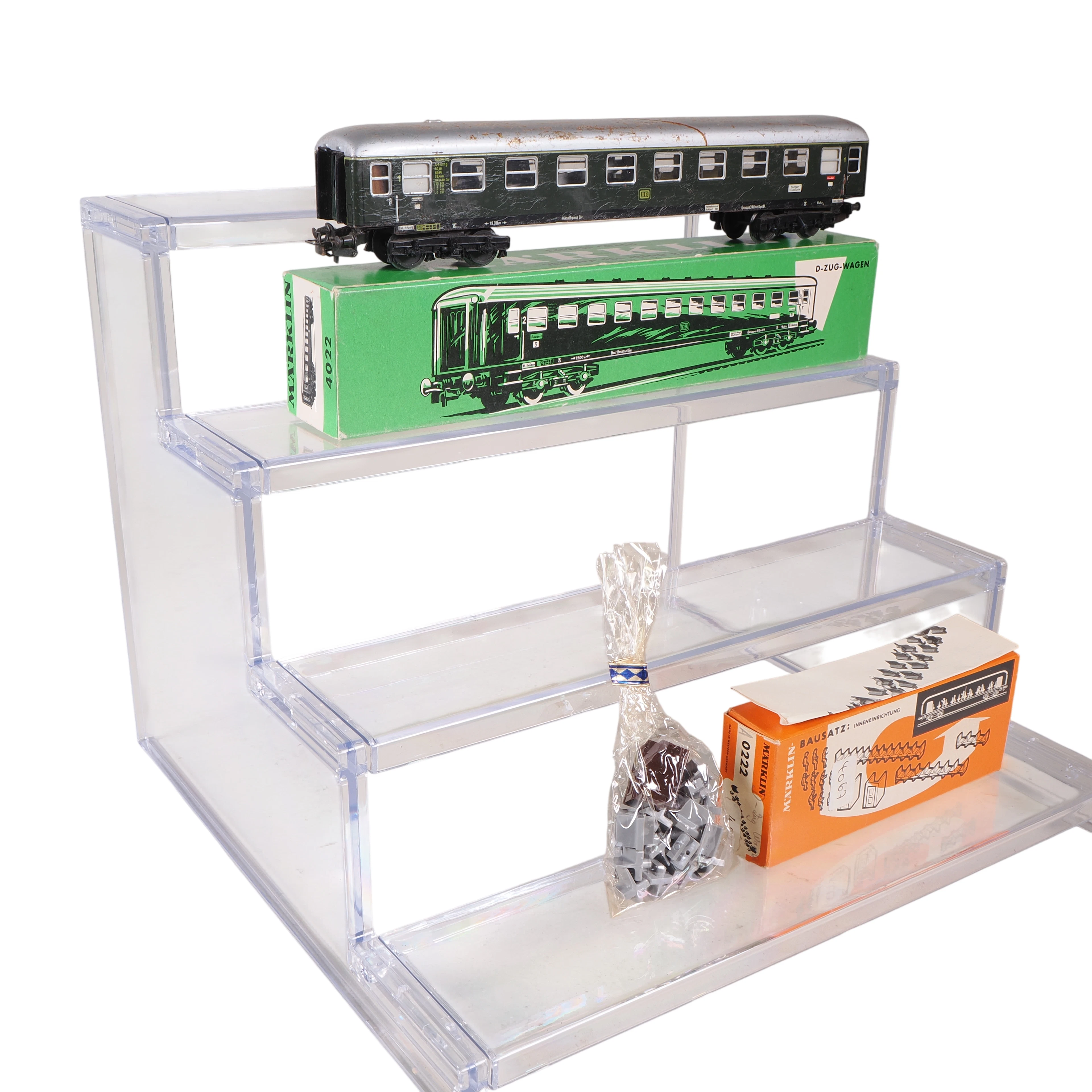 Los 1821: Märklin Personenwagen 4022 mit Bausatz Modell 0222 in OVP