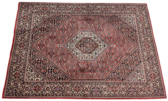 Los 1358: Handgeknüpfter persischer Bidjar Orientteppich aus Wolle 207 x 146 cm