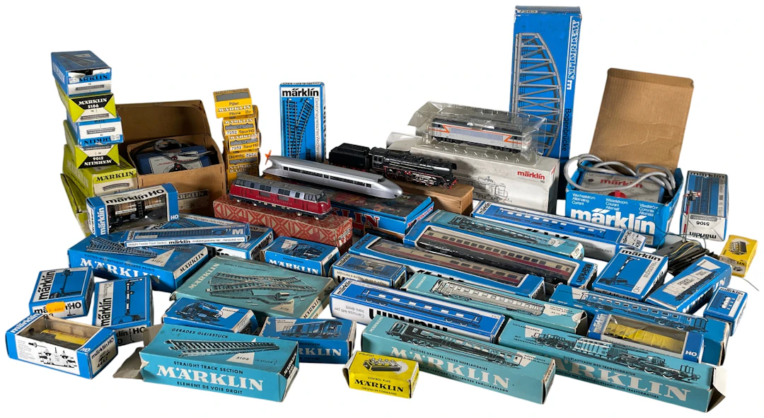 Los 1695: Märklin H0 Modellbahn komplette Anlage aus Nachlass mit