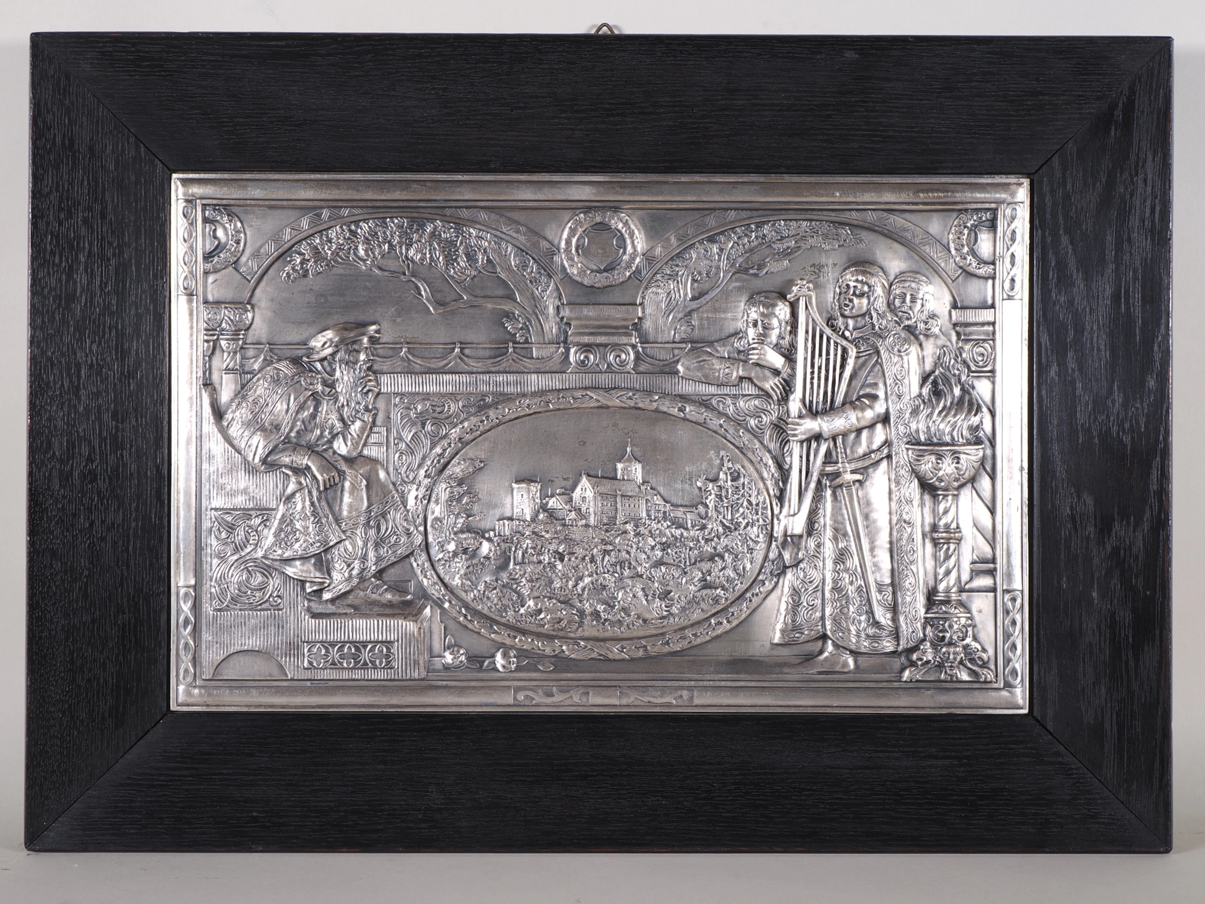 Los 837: Relief Bild im Rahmen um 1900