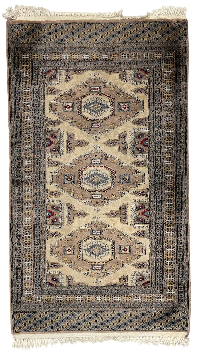 Los 1361: Handgeknüpfter Buchara Orientteppich aus Wolle, ca. 160 x 93 cm