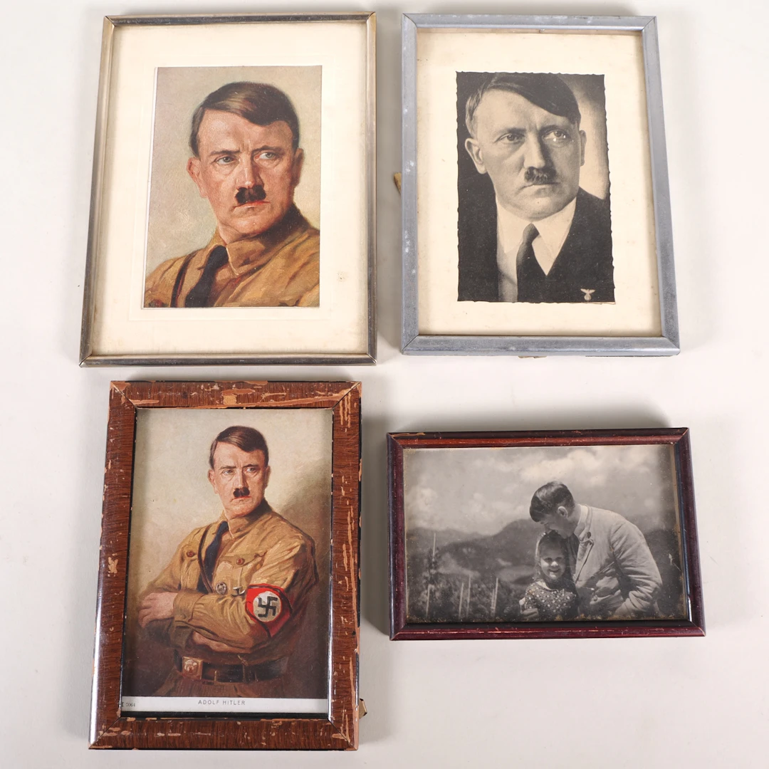 Los 2334: Adolf Hitler 4x original Stubenbild 3.Reich